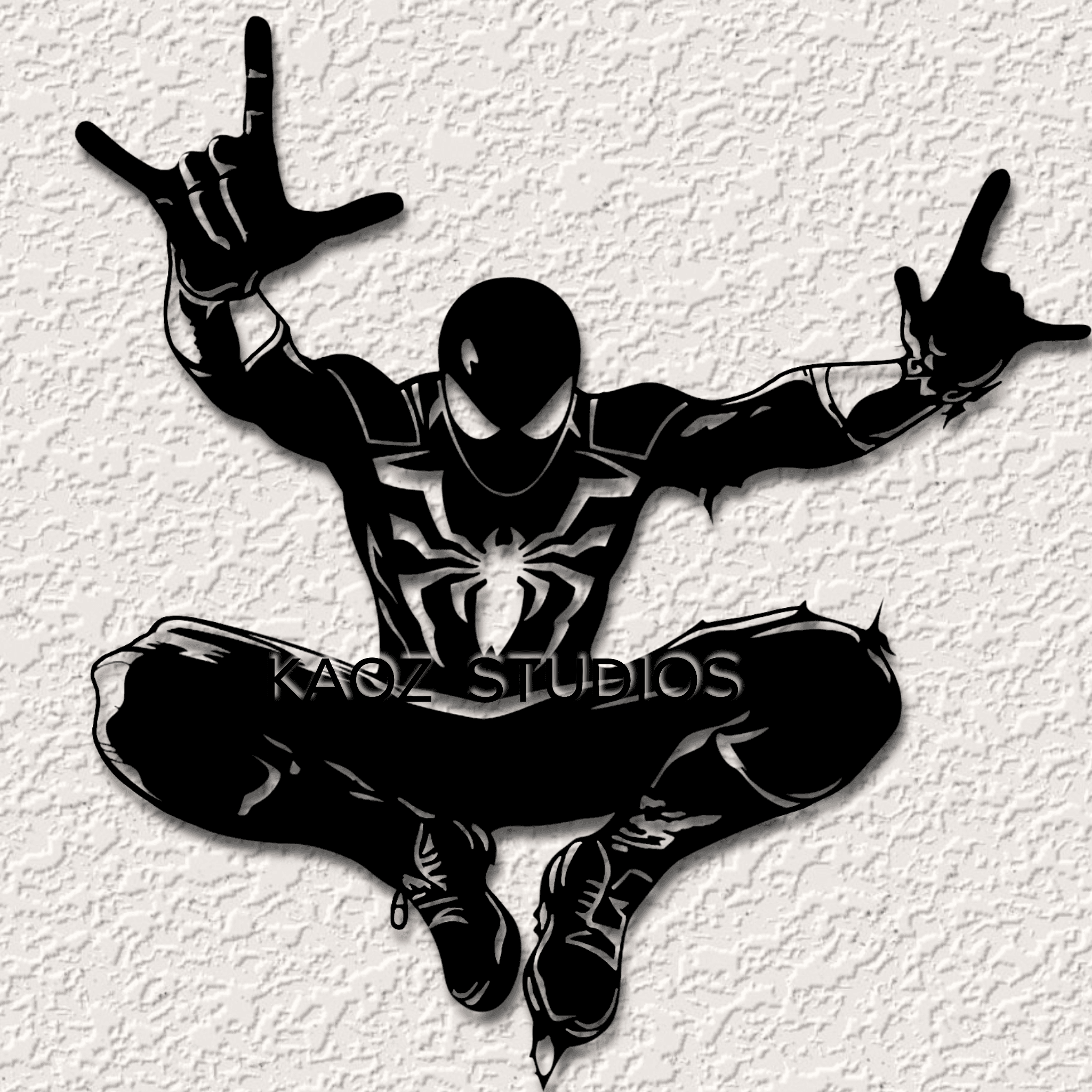 Funny Spiderman Wall Art Spidey Wall Decor Superhero Decoration 3d model