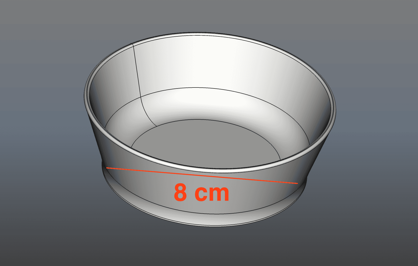 Simple small bowl 3d model