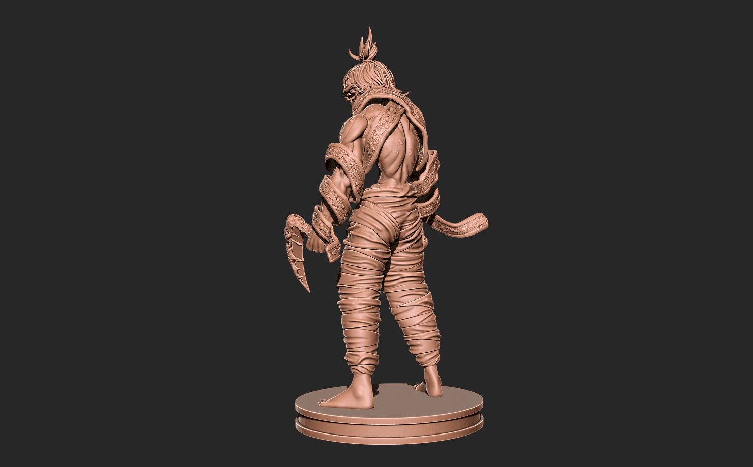 Demon slayer - Gyutaro rank 6 anime 3D print model 3d model