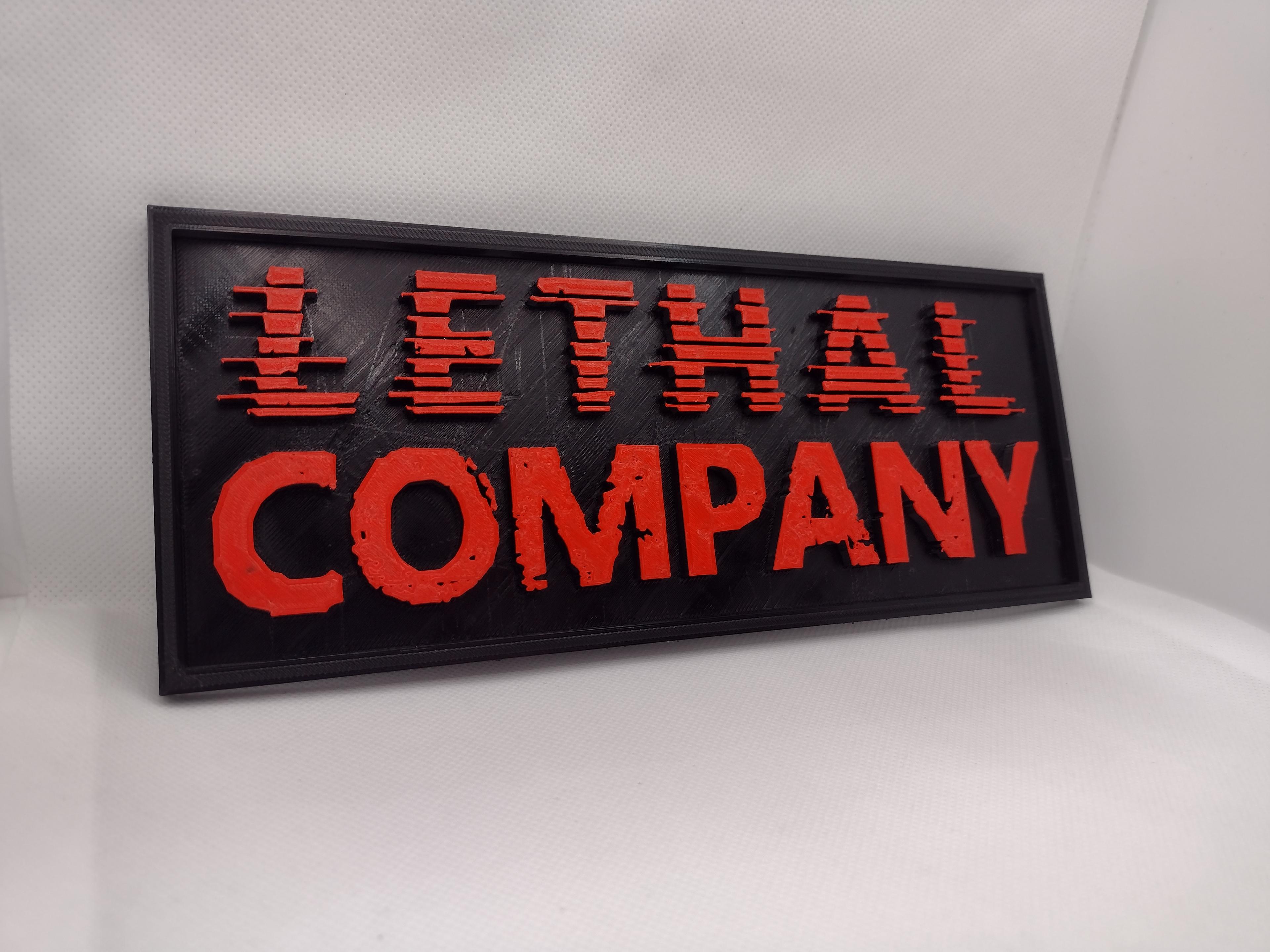  Lethal Company Sign Logo Hanging Wall Art 3d model