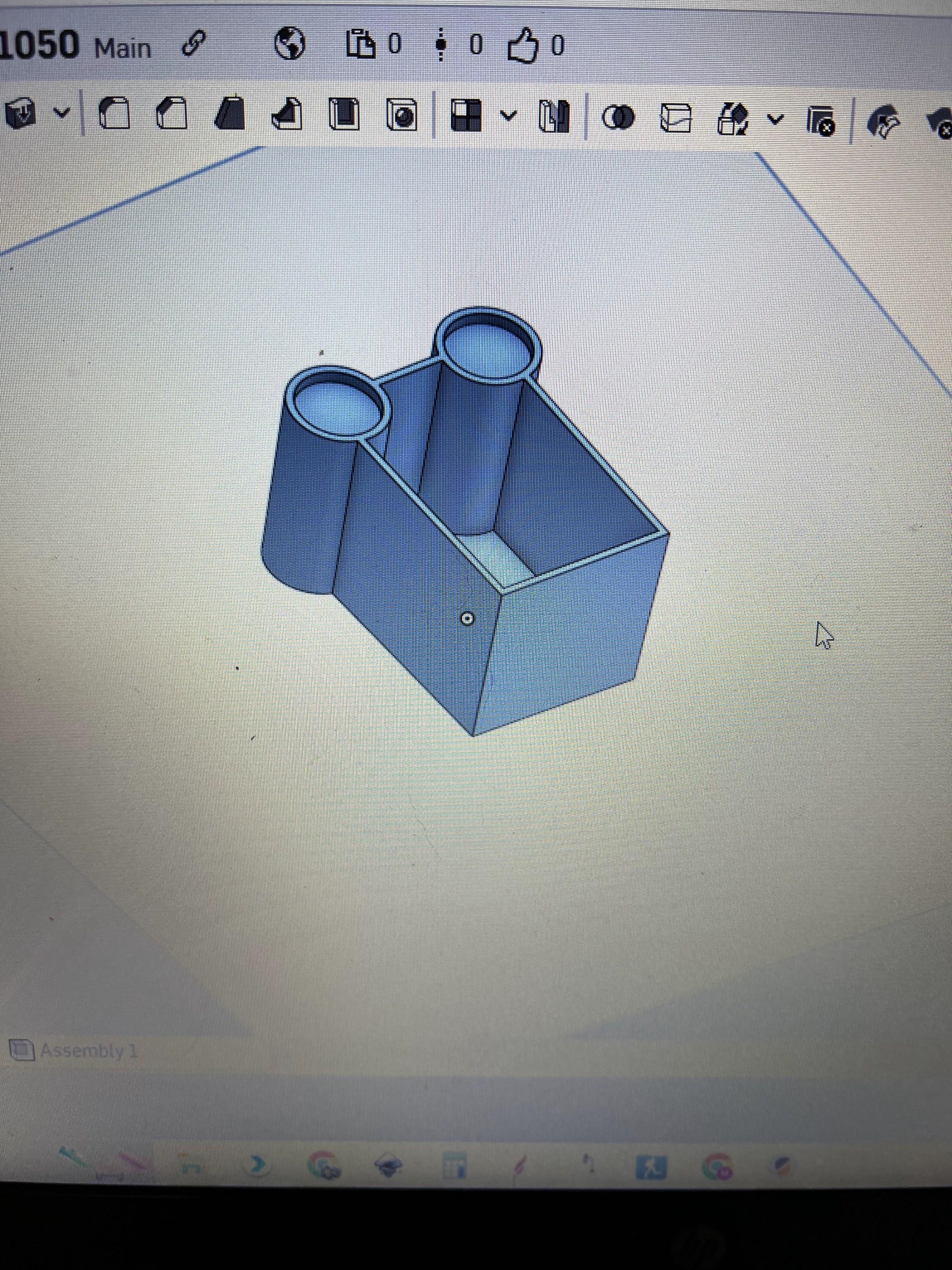 Live primer catch bowl for 1050 3d model