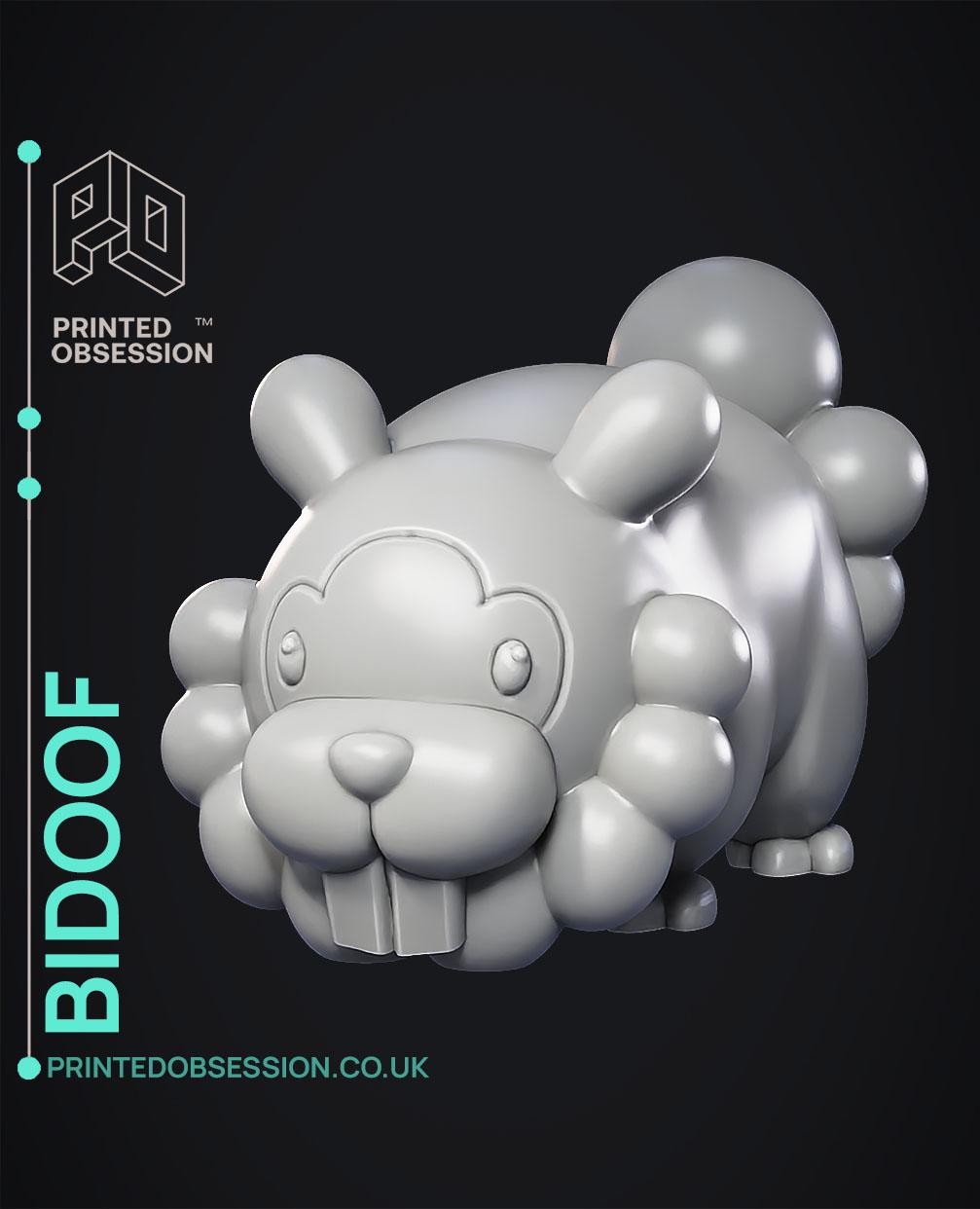 Bidoof - Pokemon - Fan Art 3d model