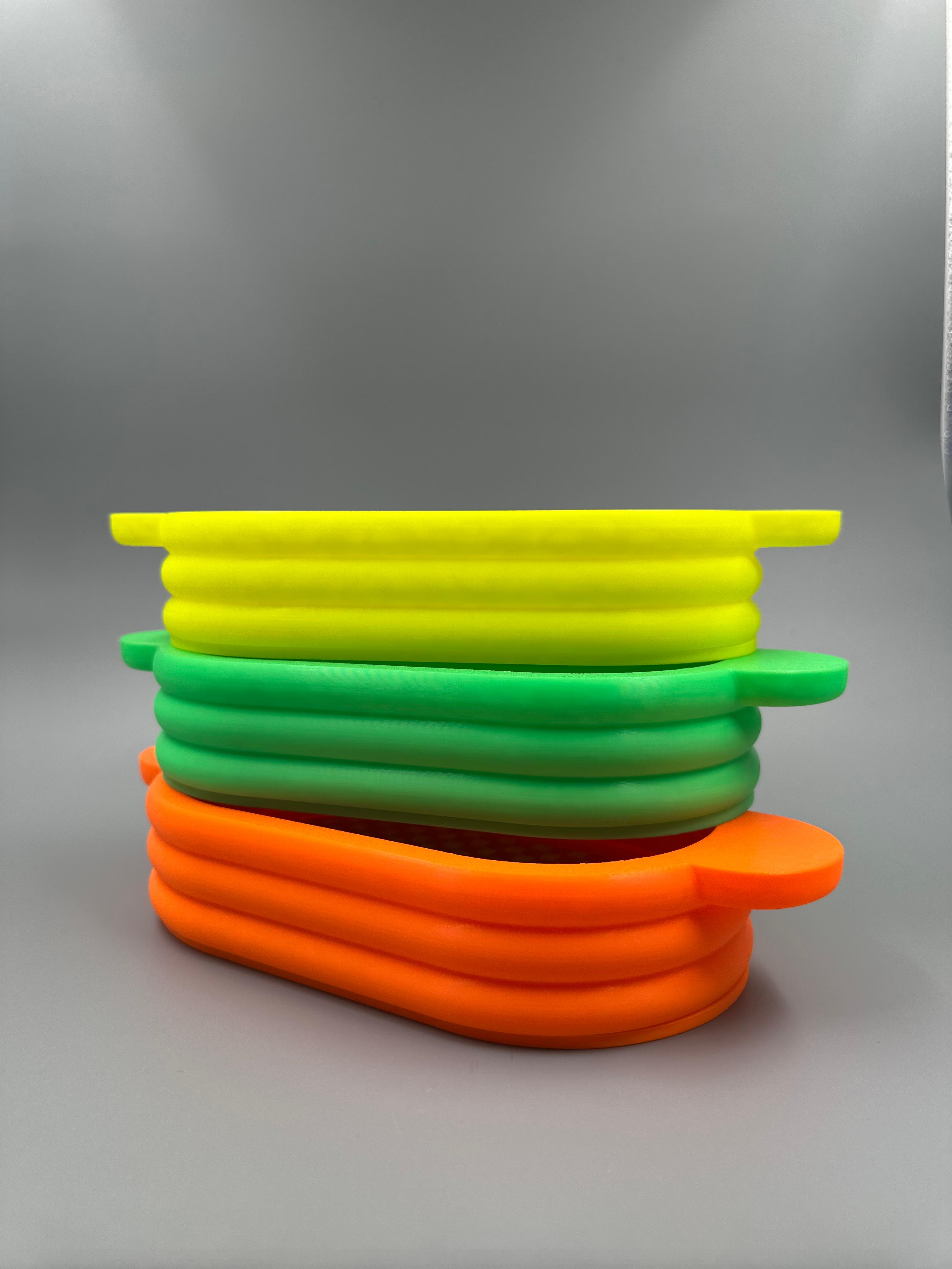 Retro Checkered Stackable Pool Tray  3d model