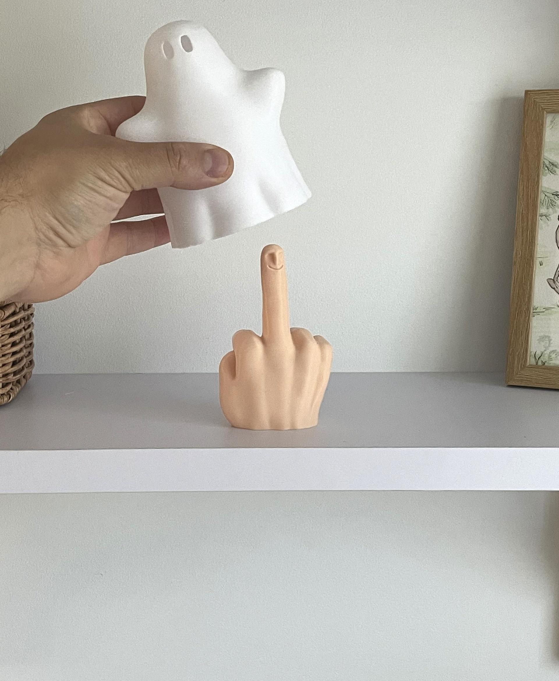 Mr Nice Ghost / Hidden Middle Finger / No Supports 3d model