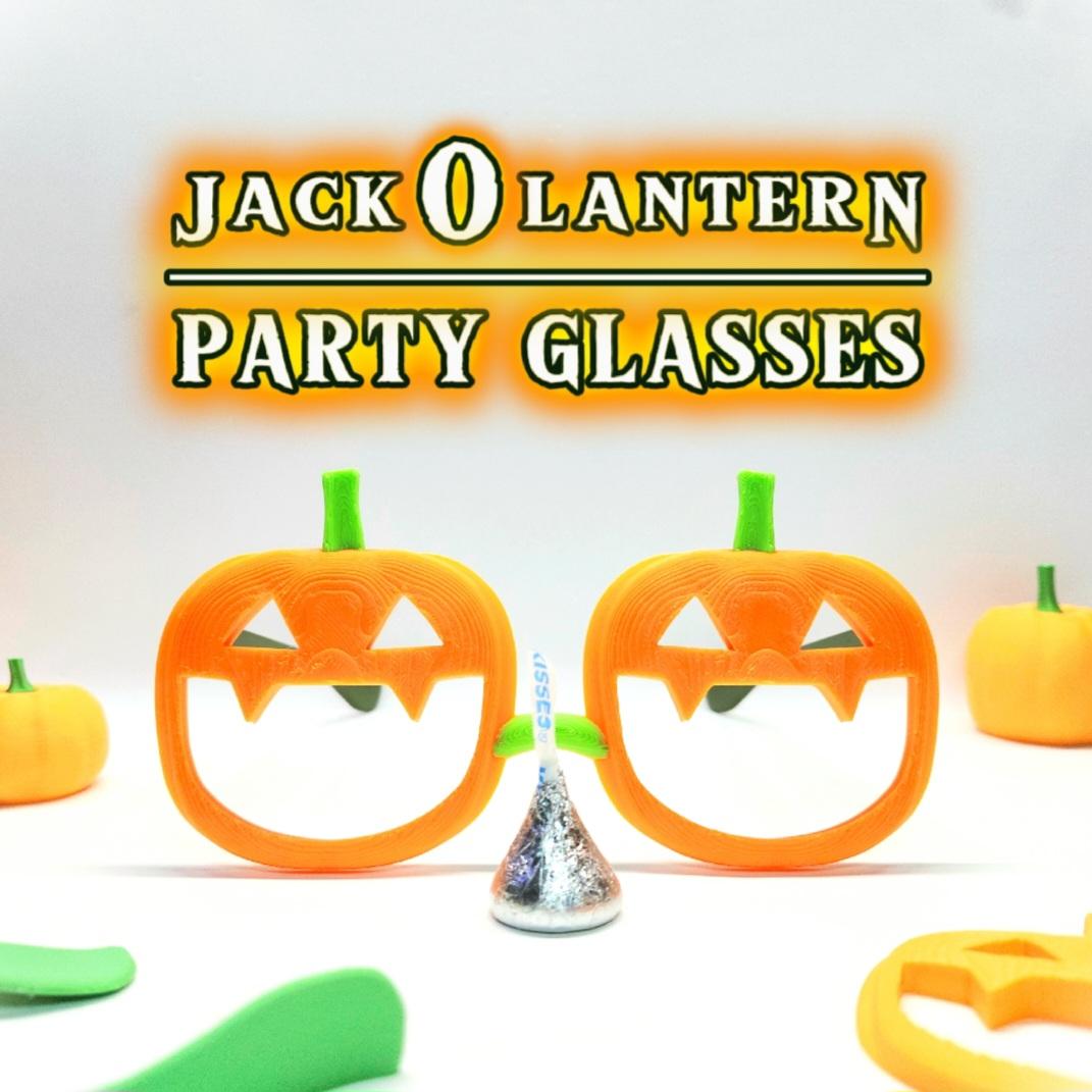 Classic Jack'O'Lantern Pumpkin-Themed Halloween Party Glasses 3d model