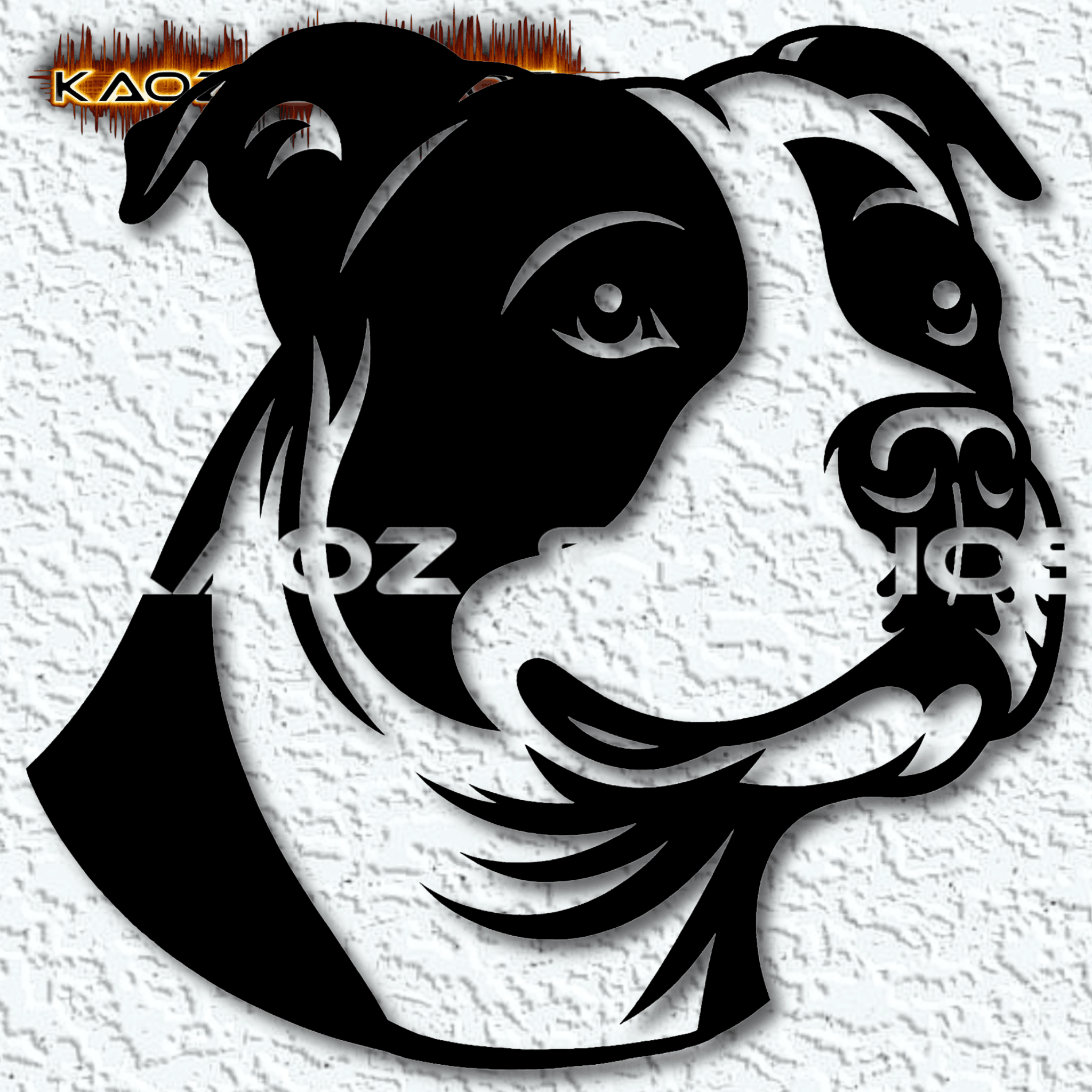 Pitbull Dog Wall Art Pit Bull Wall Decor 3d model