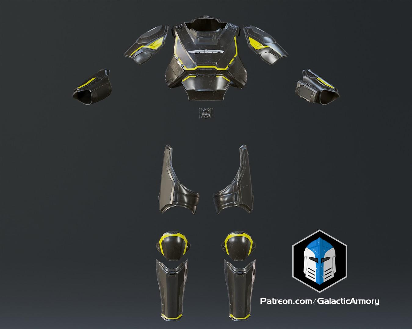 Helldivers 2 Armor - B-01 Tactical - 3D Print Files 3d model