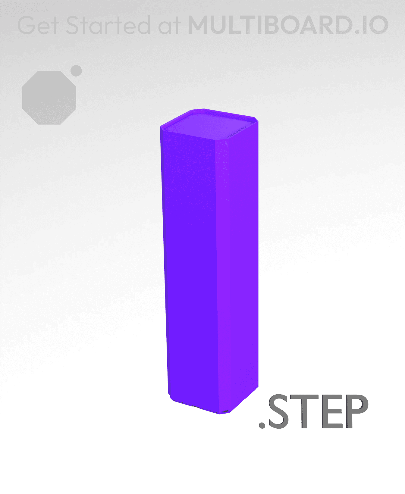 1x1x3·5 - Multibin Insert - STEP Remixing File 3d model