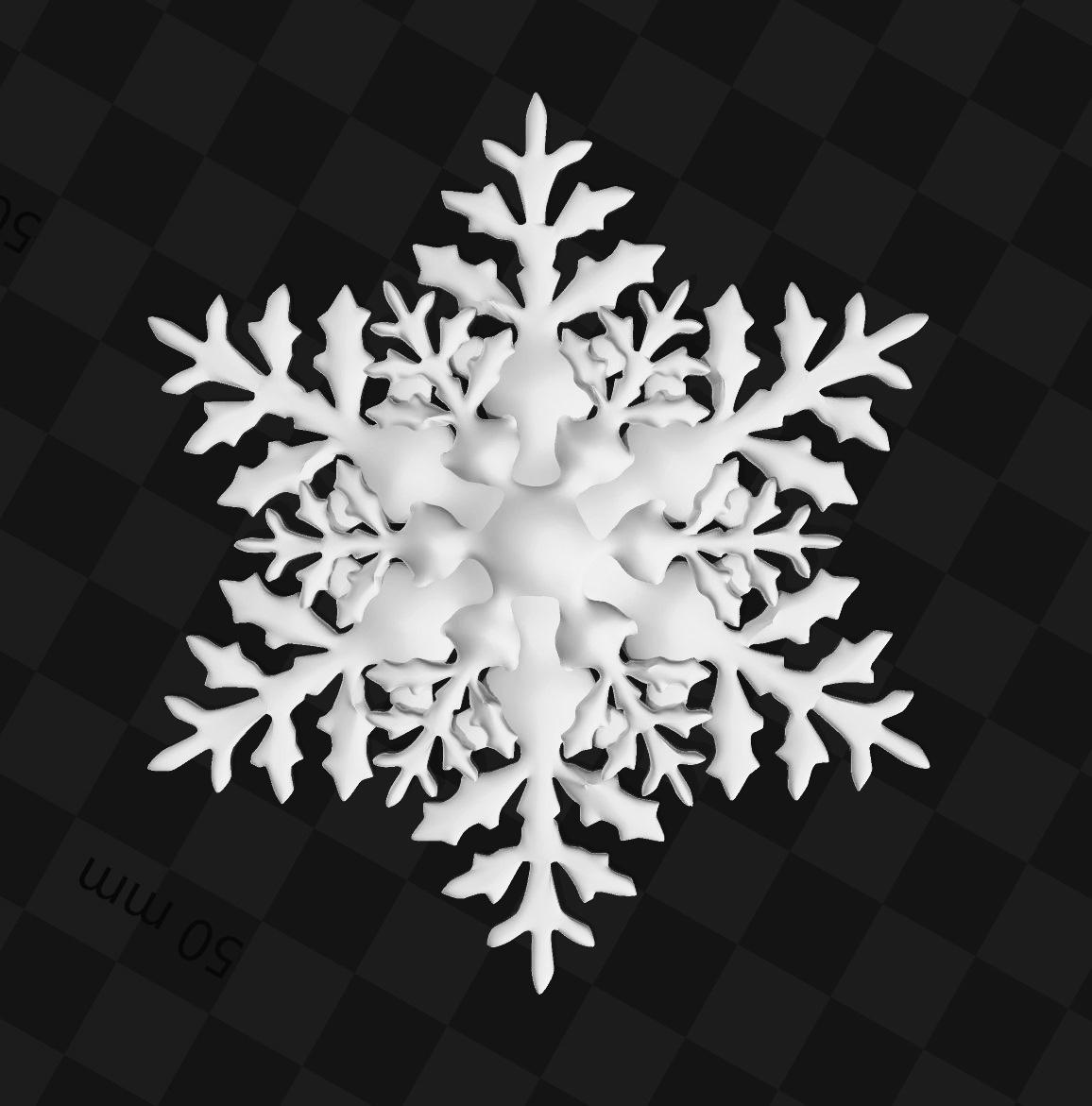 snowflakes -christmas decoration 3d model