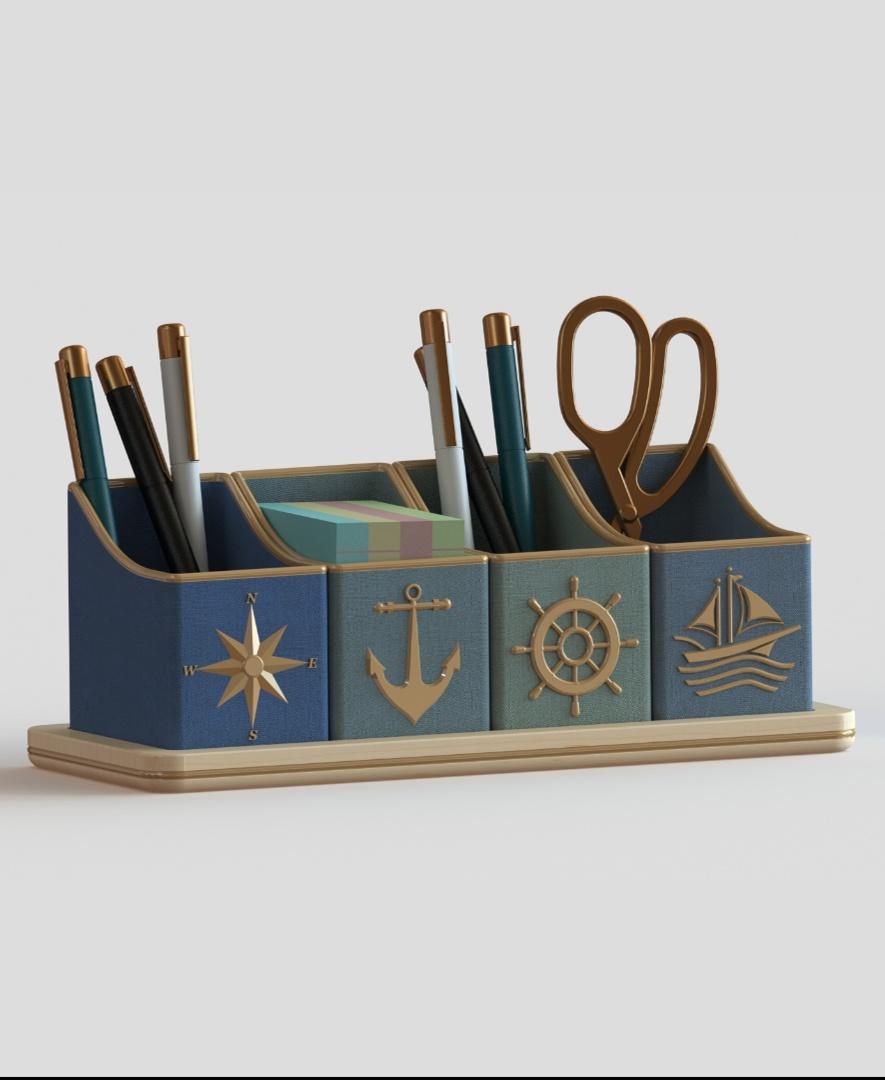 Captain's Cache ~ Desktop Organizer  3d model