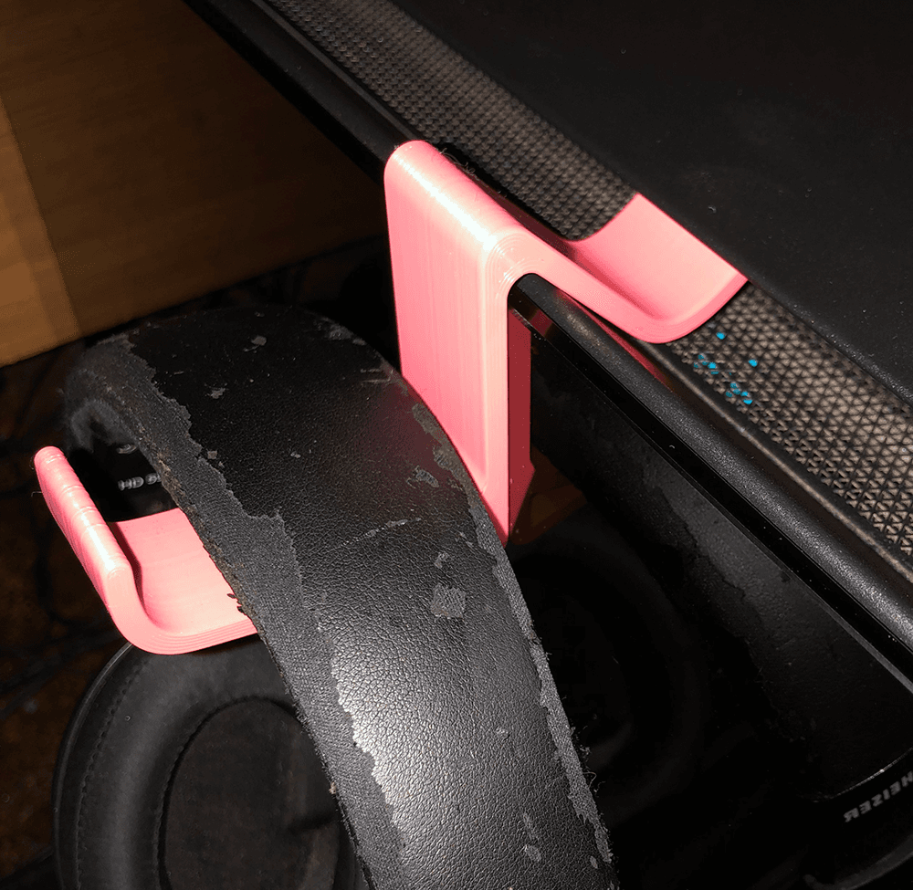 Headphone Hook for Corsair x000D Series PC Case 3d model