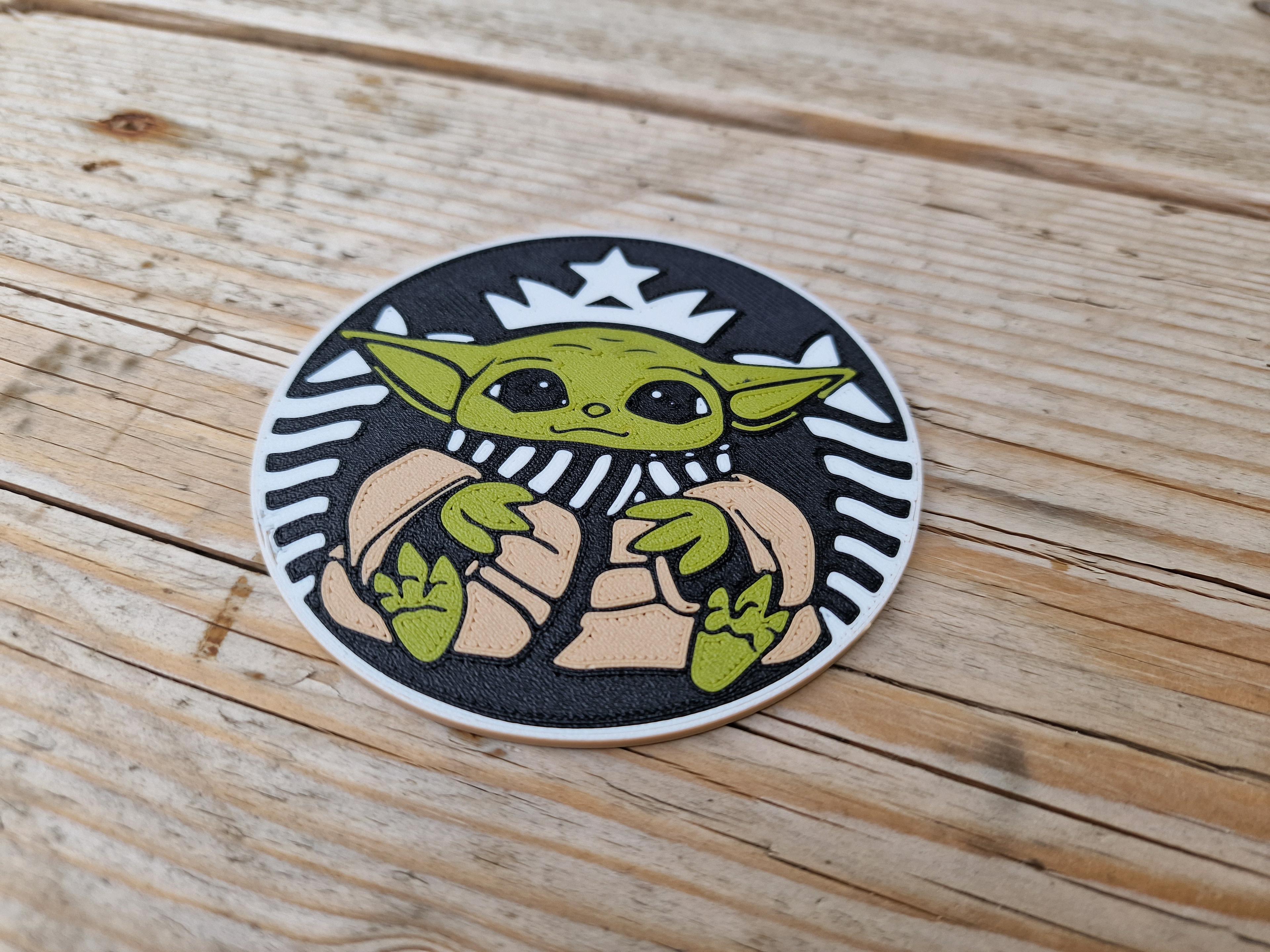 Grogu Coffee Coaster 2 3d model