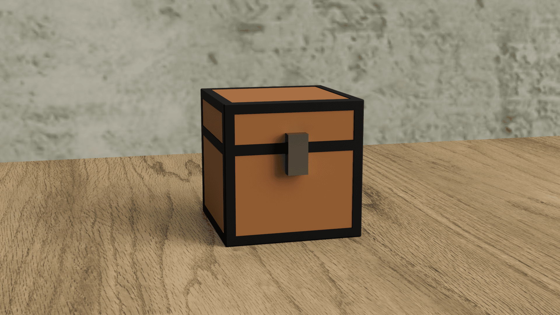 Minecraft Chest Box 3d model