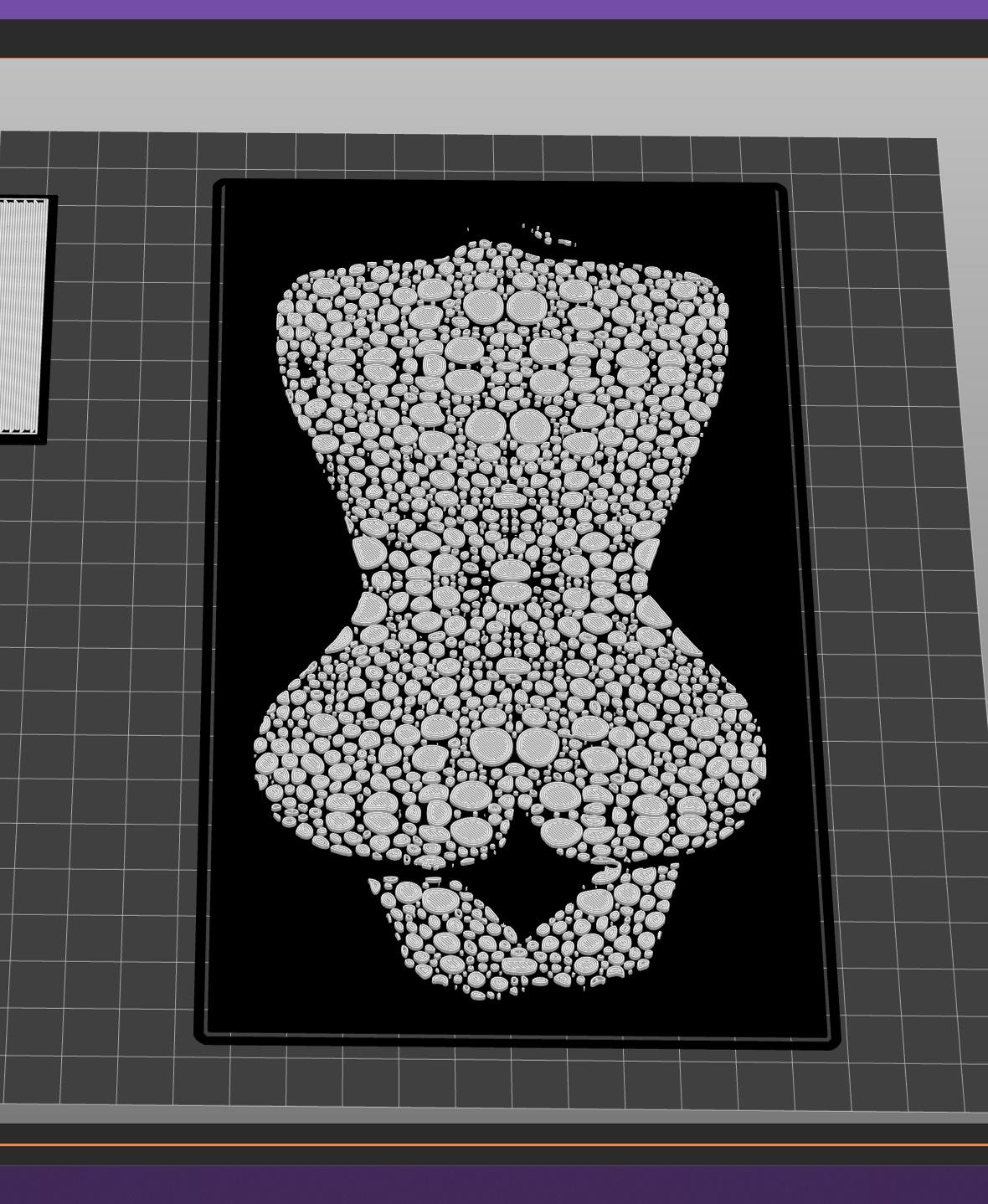 Black & White Wall Art 10 3d model