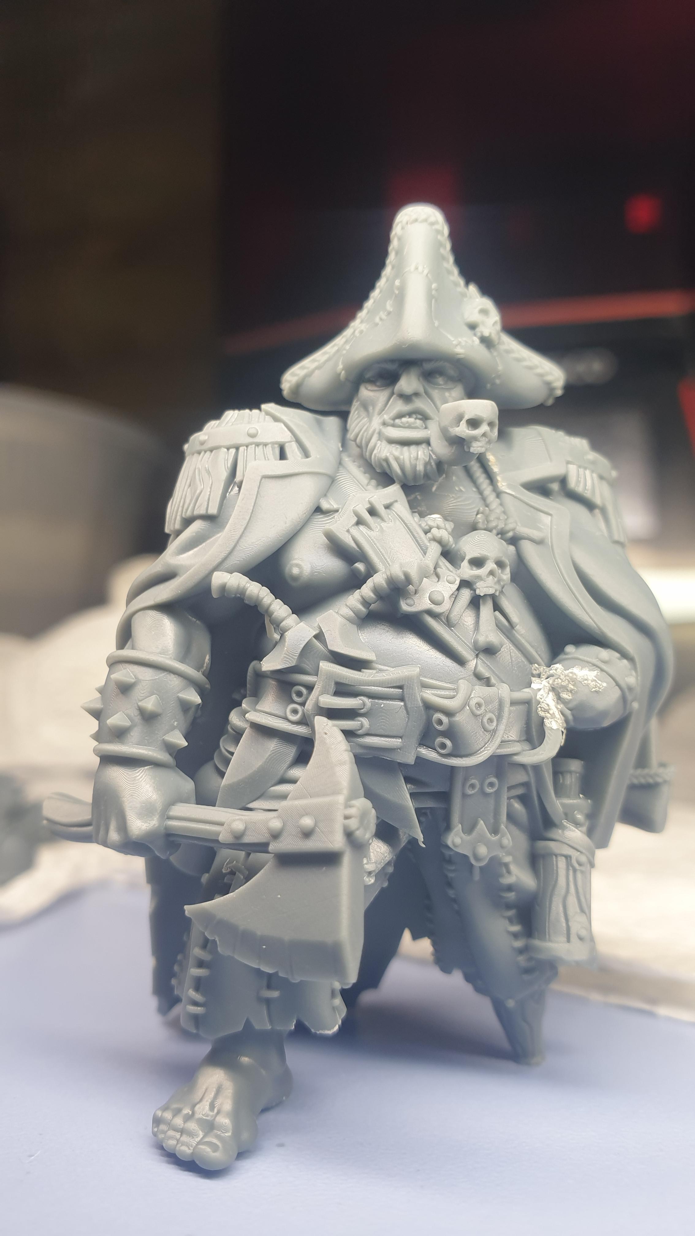 Ogre Captain - With Free Dragon Warhammer - 5e DnD Inspired for RPG and Wargamers 3d model