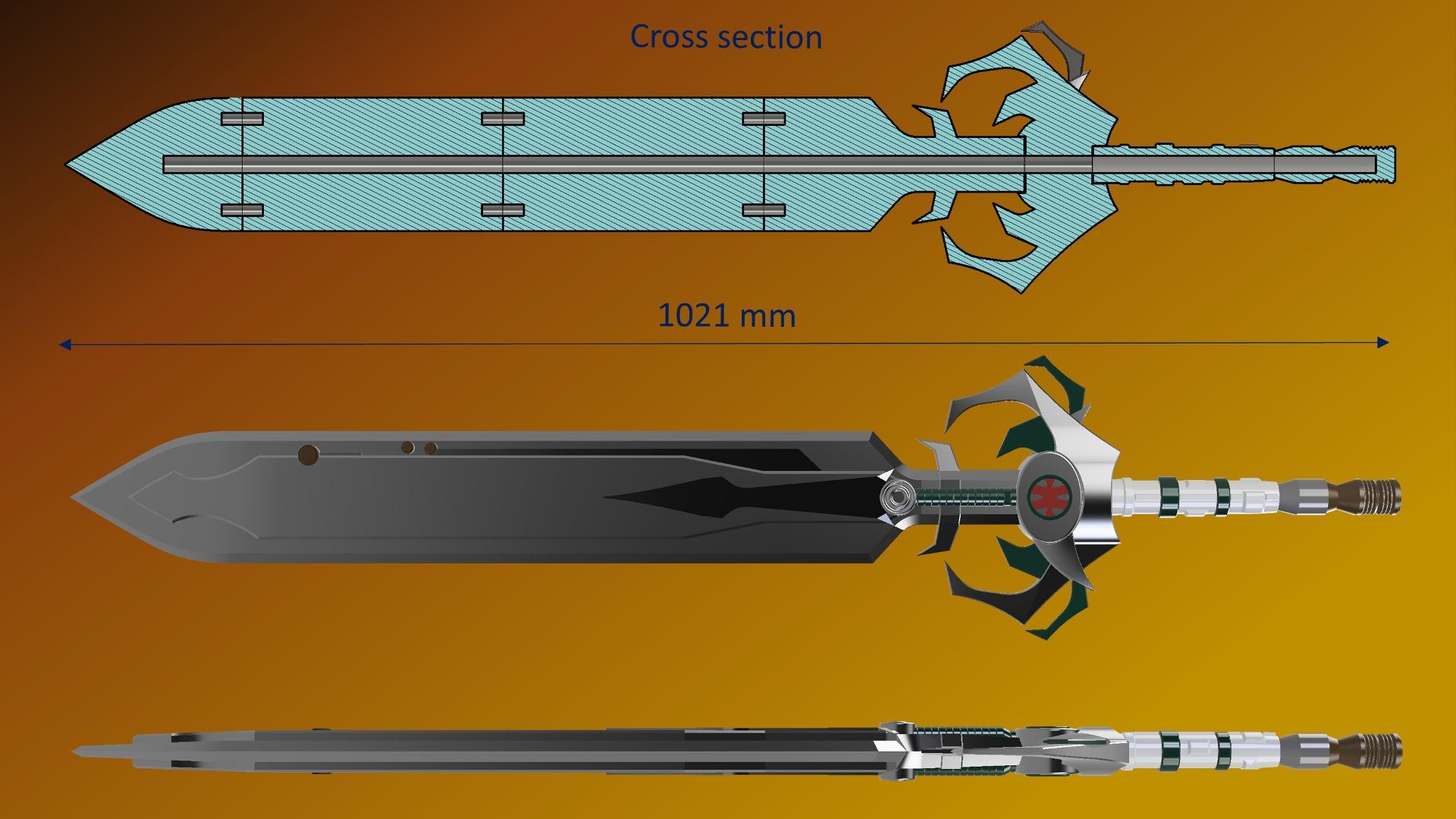 HE-MAN Power Sword 2002 (Life Size) 3d model