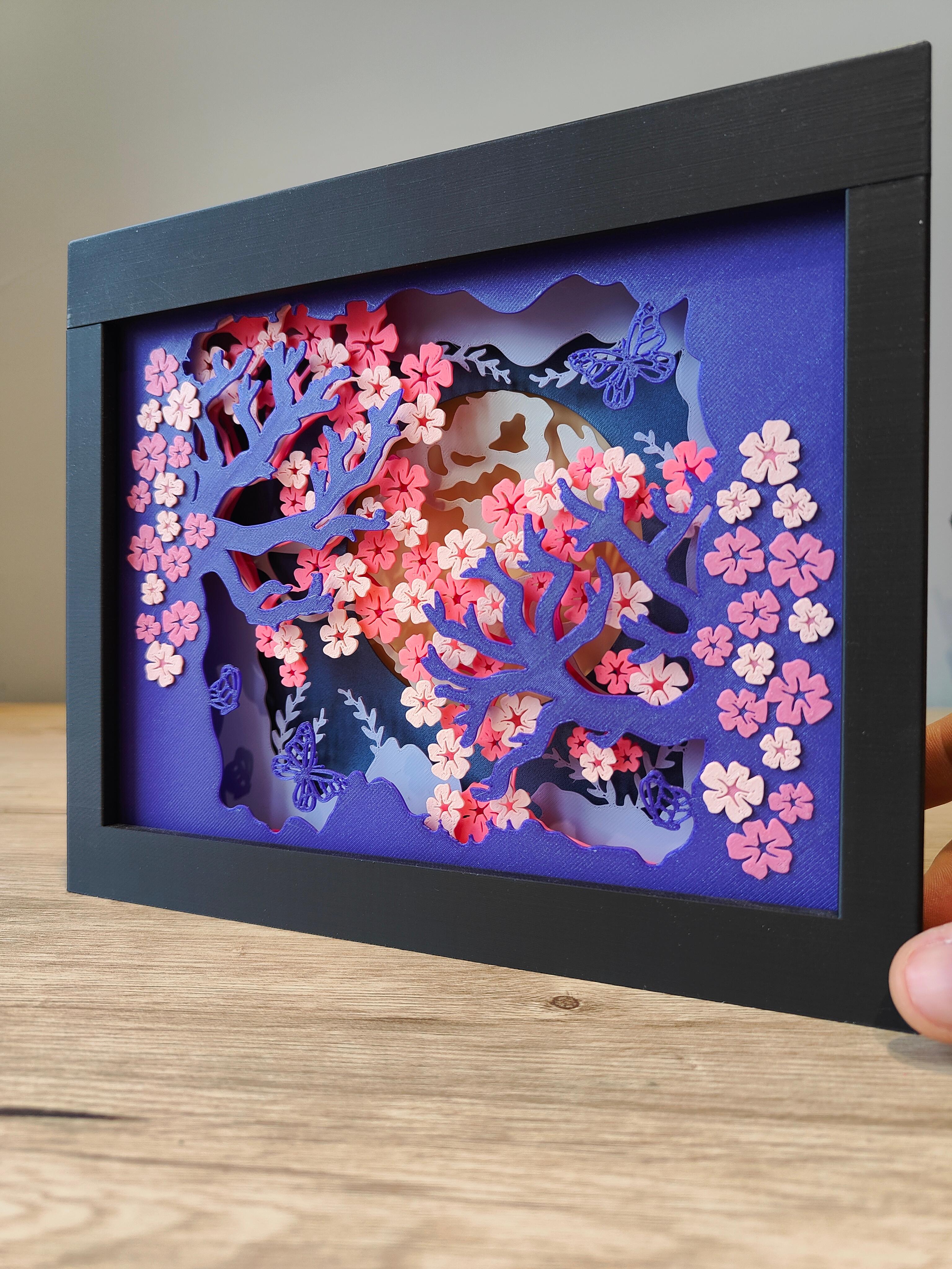 Sakura Shadow Box (A) 🌸 3d model