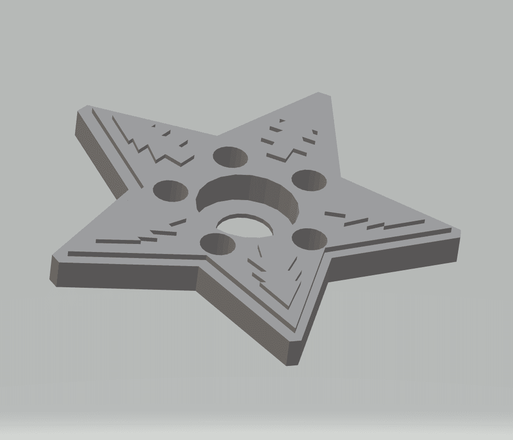 FHW Smelly Star Fidget Spinner 3d model