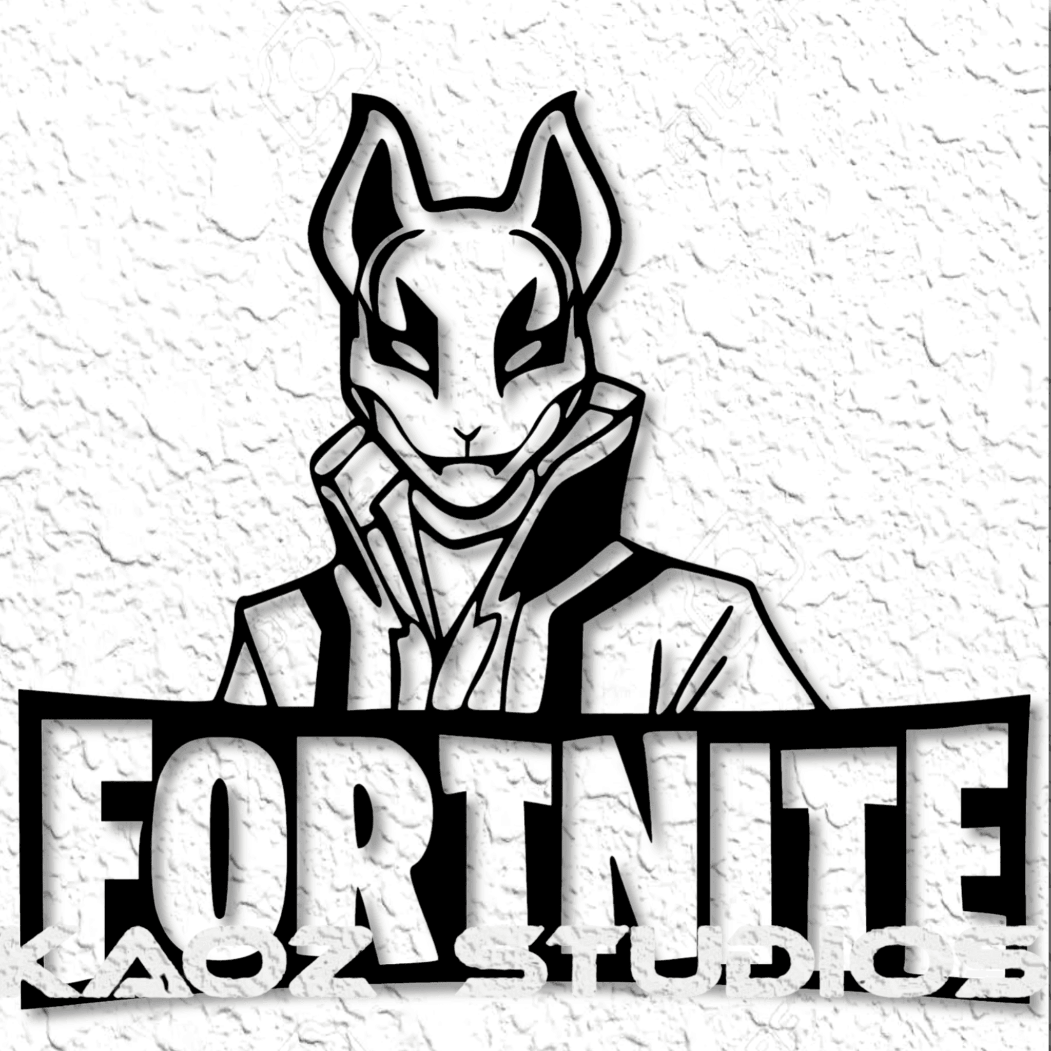 Fortnite sign fortnite logo fan art fortnight wall art home decor 3d model