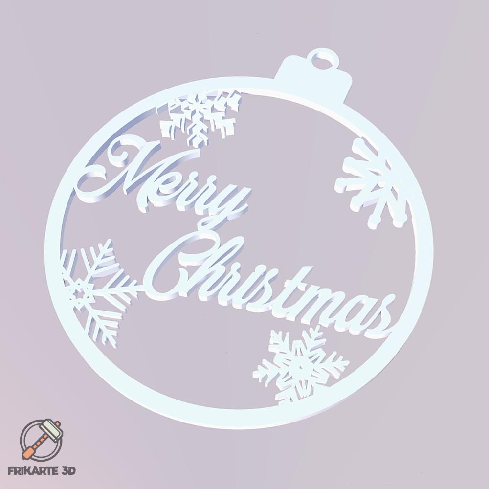 Merry Christmas Tree Decoration 🎄 3d model