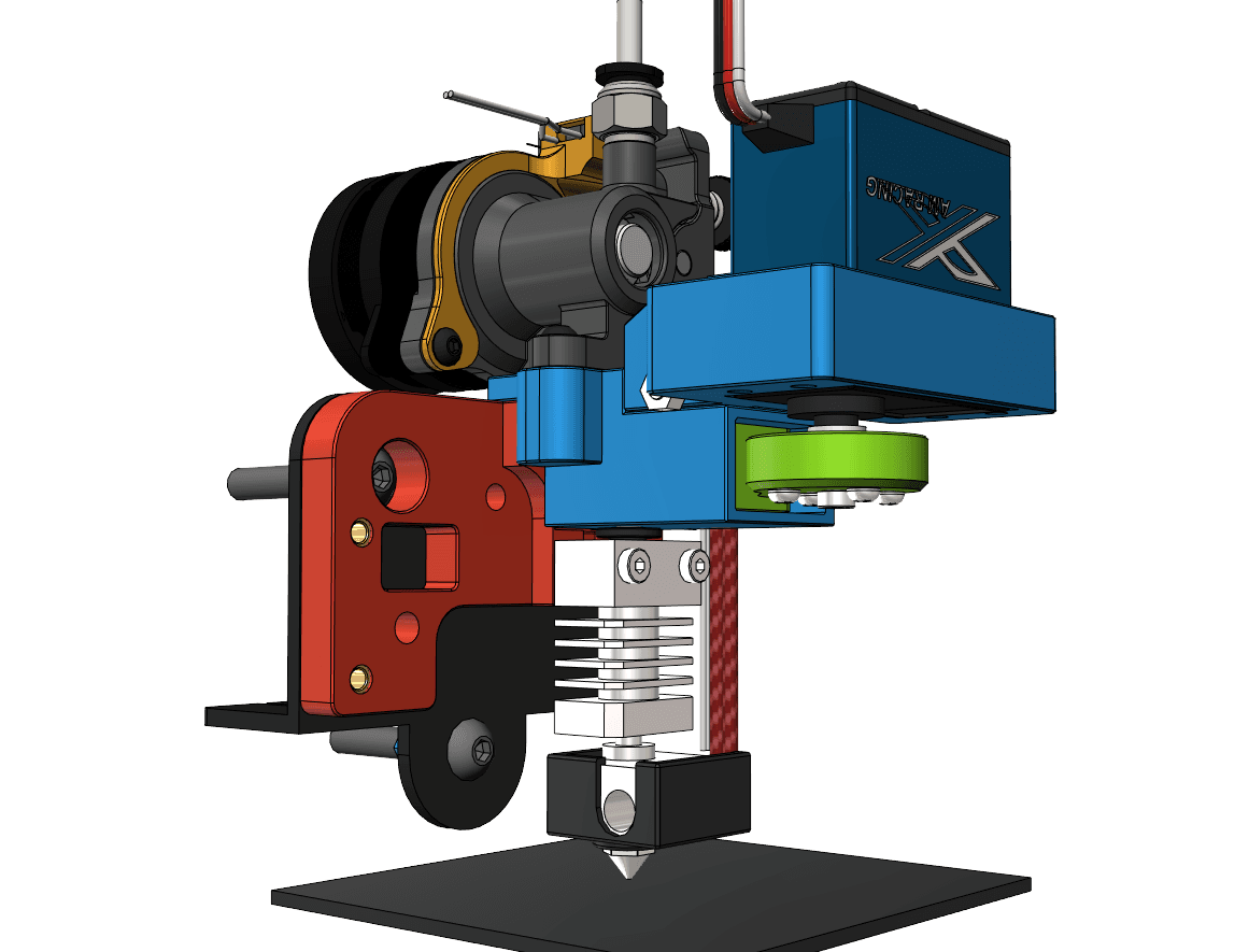 SMuFF - DDE (Orbiter) mount with integrated Filament-Cutter for Ender-3 3d model