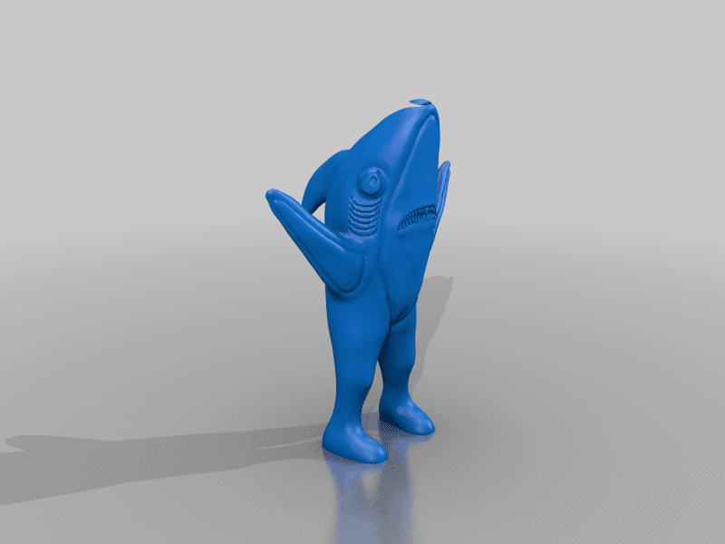 Happy Shark Person Bic Buddy 3d model