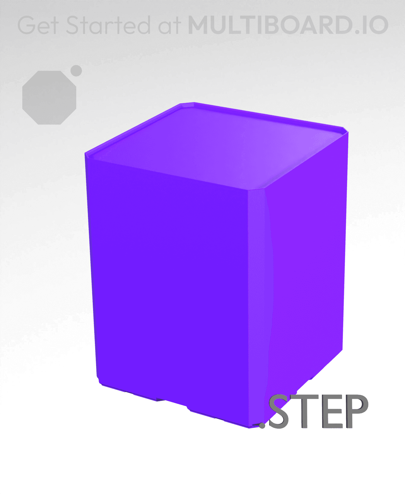 2x2x2·5 - Multibin Insert - STEP Remixing File 3d model