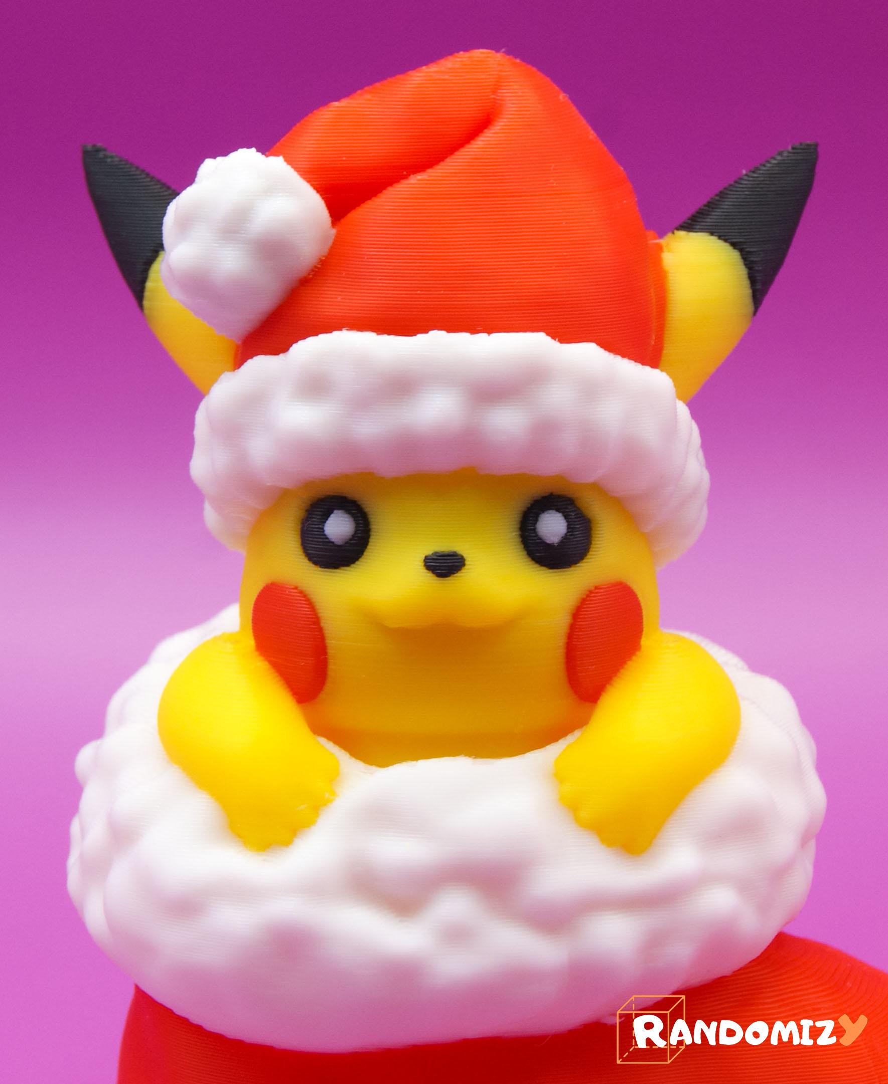 Pikachu in a Christmas Sock_Pose 1 (Normal Sock)(Fanart) 3d model