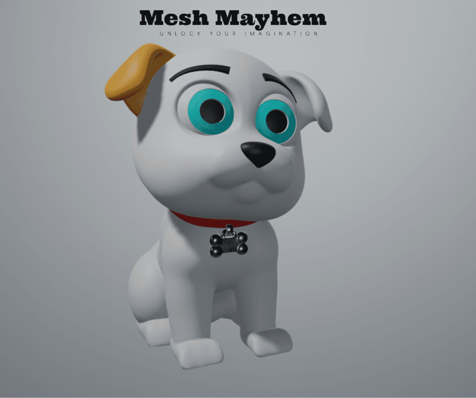 Mesh Mayhem Puppy 3d model