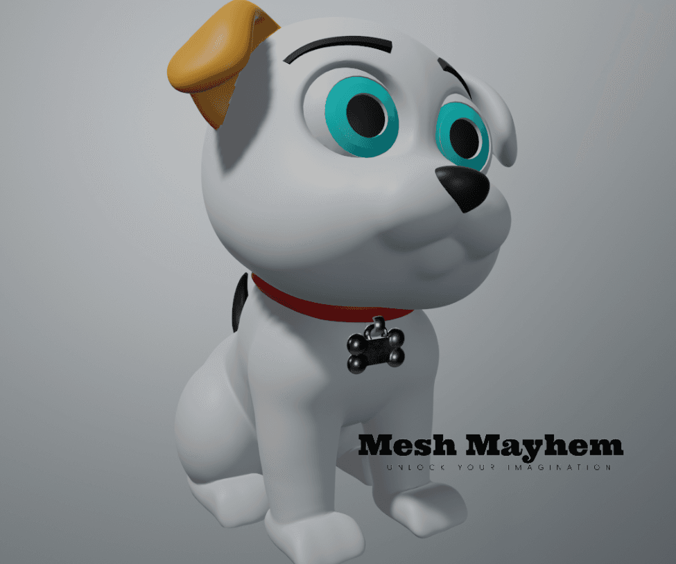 Mesh Mayhem Puppy 3d model