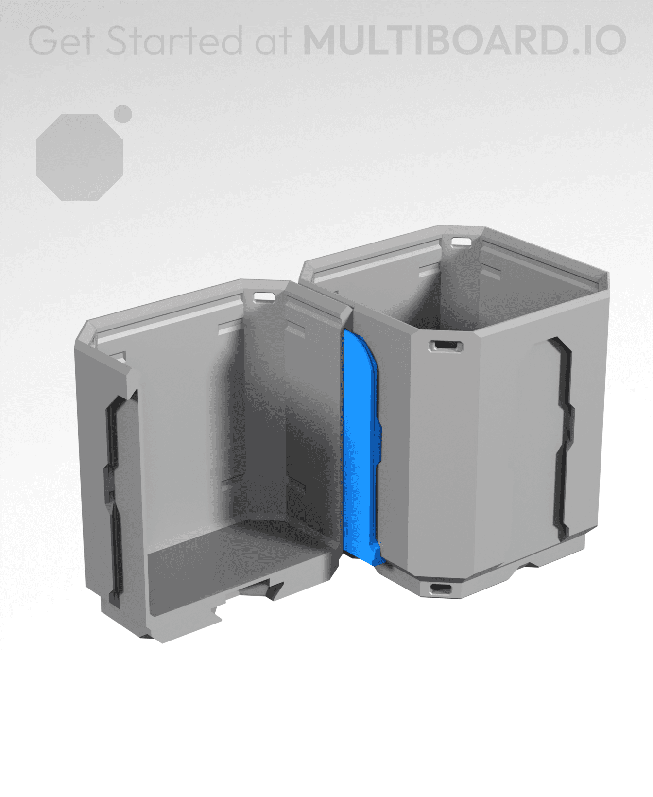 1H - Bin-To-Bin Rail Click Connector 3d model