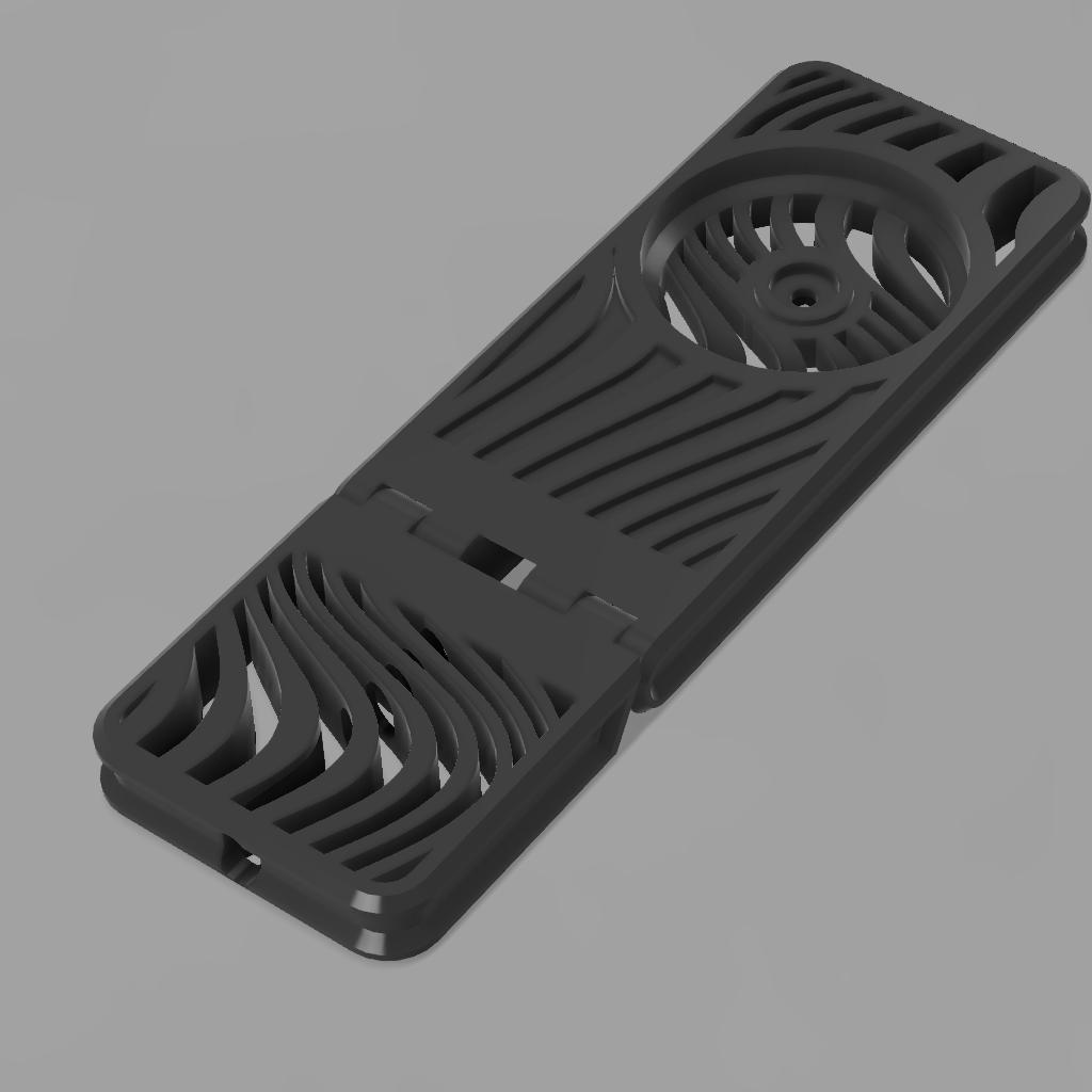 Print in Place Quadlock Mag Phone Stand - Wind 3d model