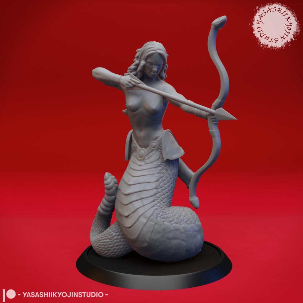 Medusa - Tabletop Miniature (Pre-Supported) 3d model