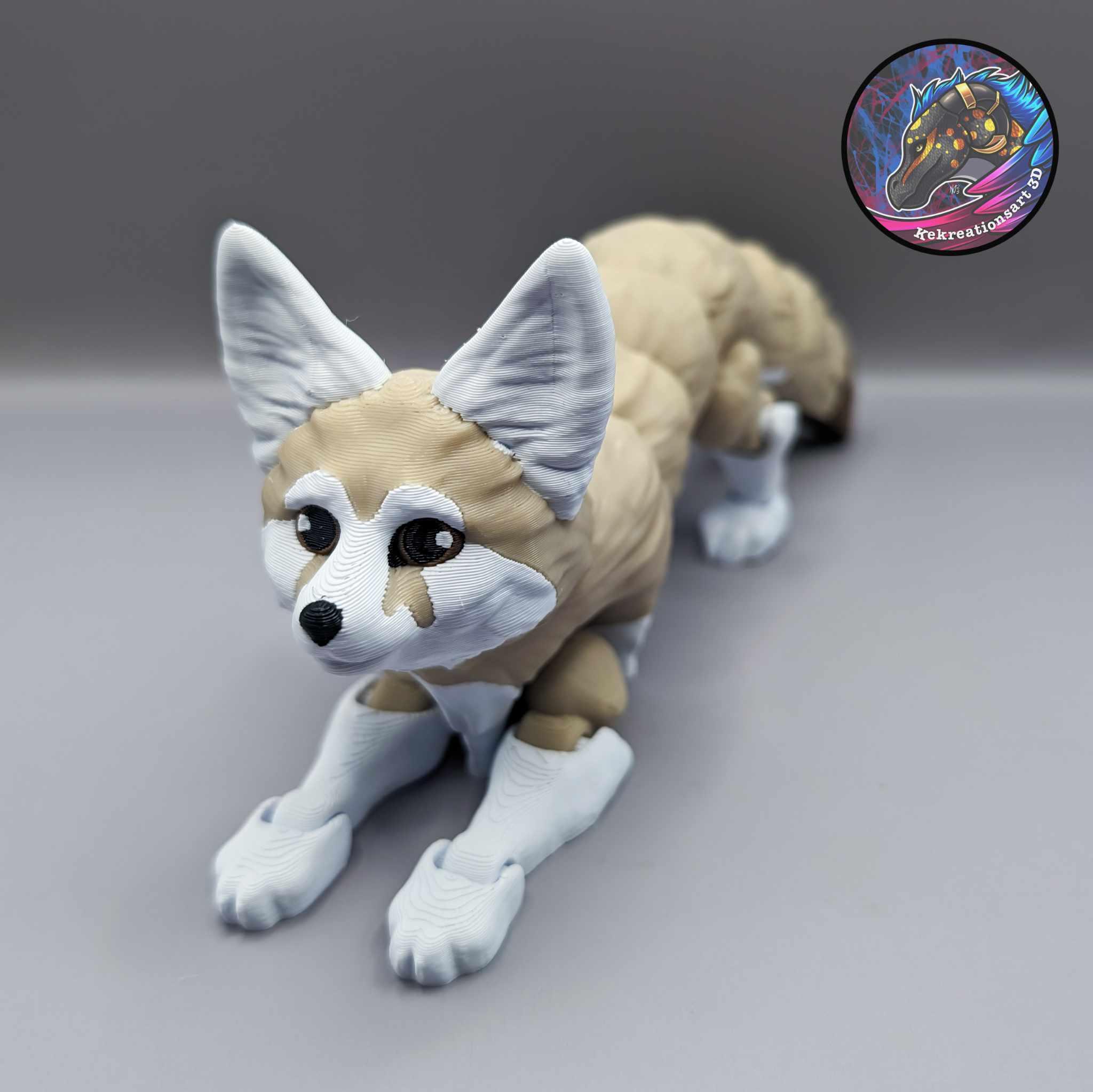 Flexi Fennec Fox 3d model