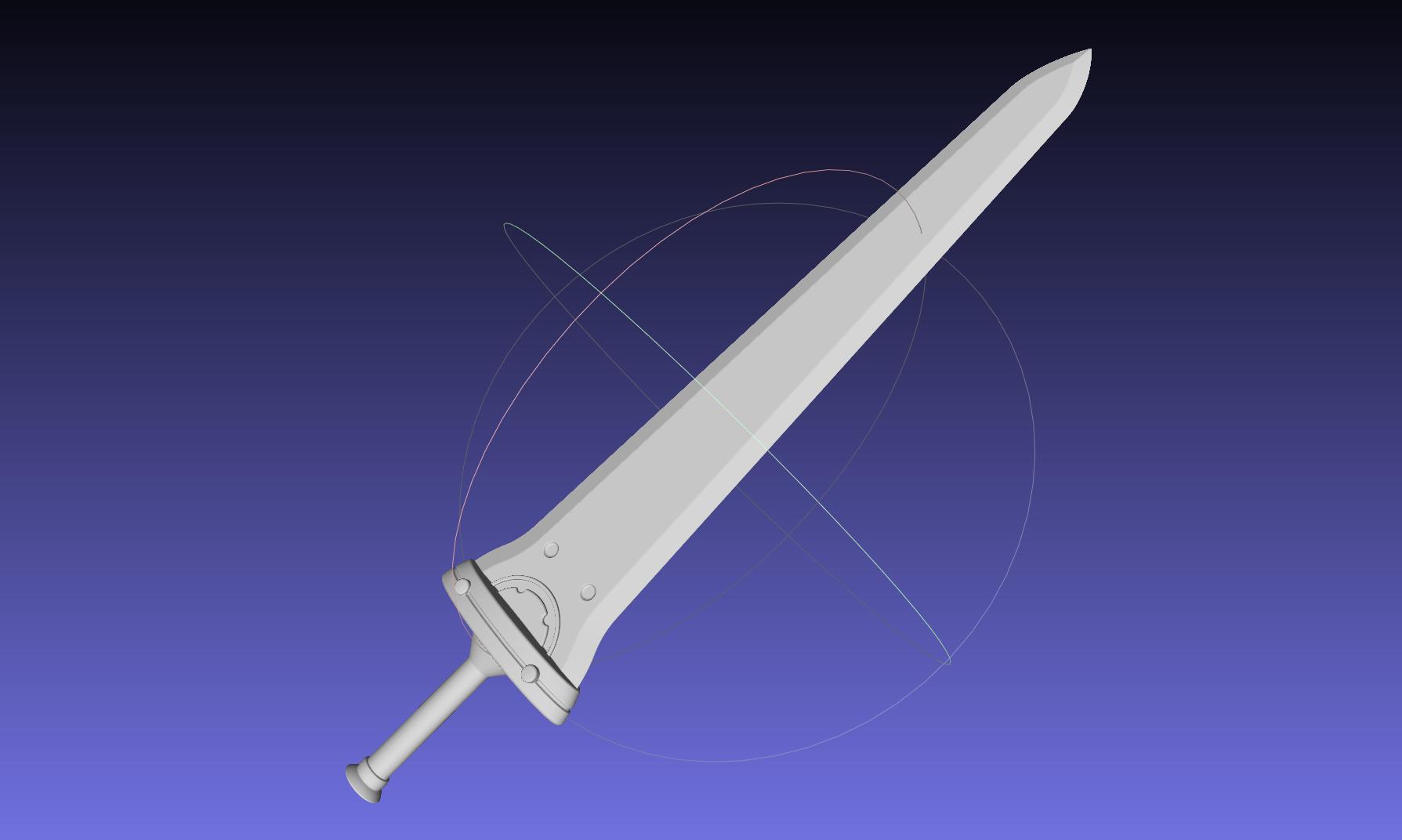 Sword Art Online Kirito ALO Spriggin Broadsword 3d model