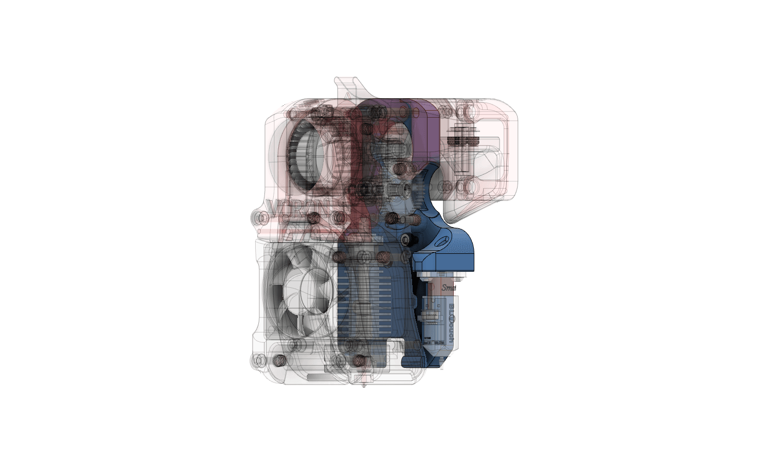 Afterburner Creality Adaptor Bltouch 3d model