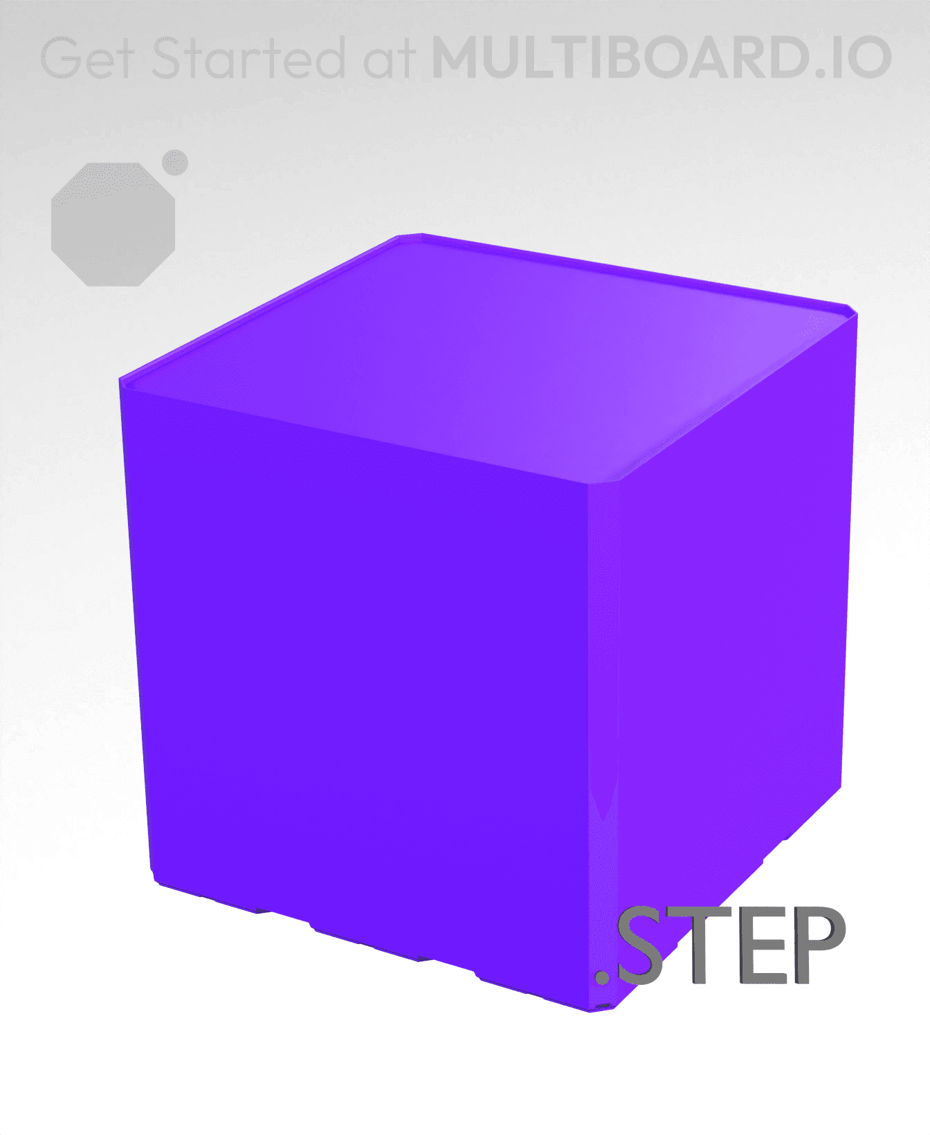 3x3x3 - Multibin Insert - STEP Remixing File 3d model