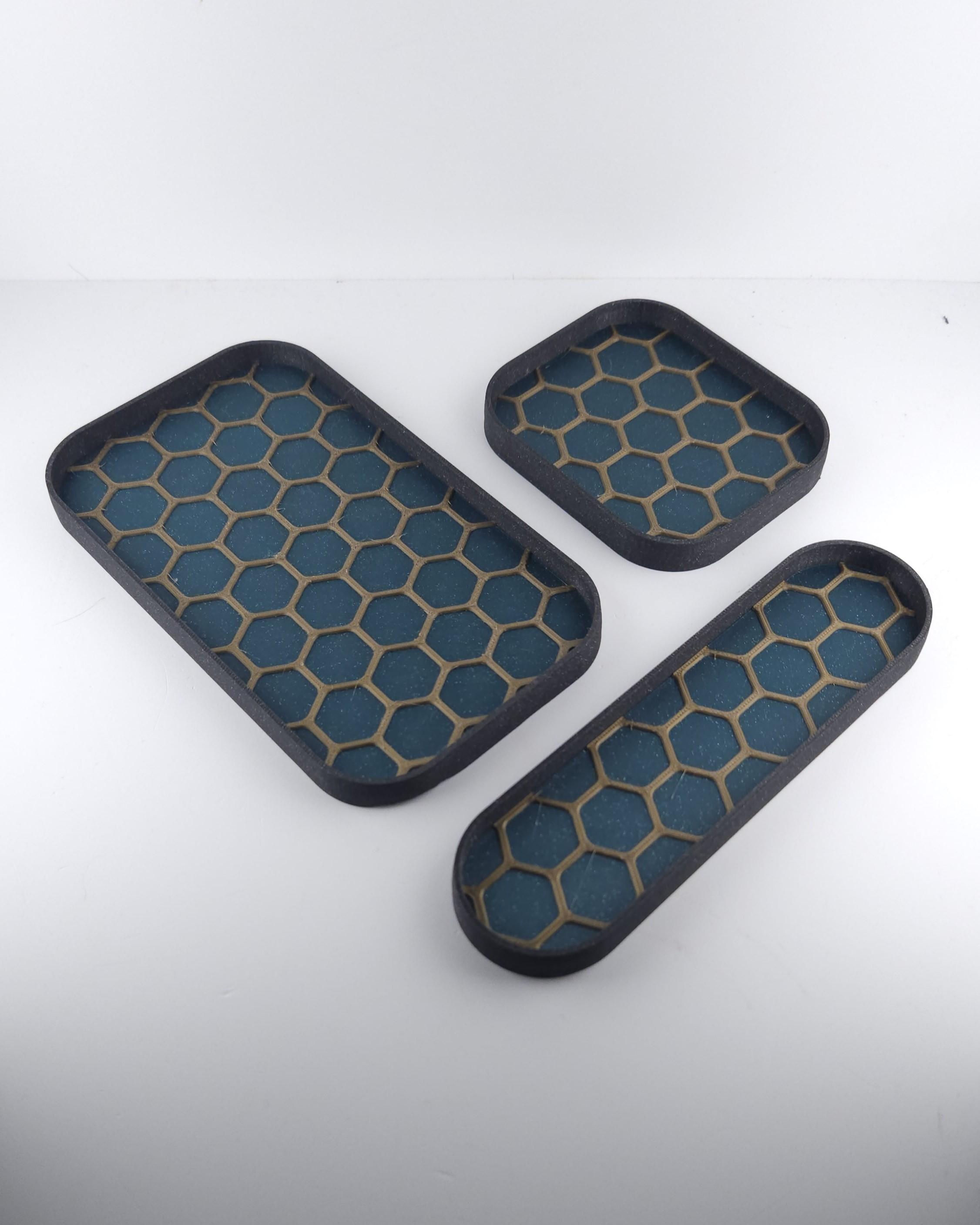 Desk Dishes - Small Parts Organizers 3d model