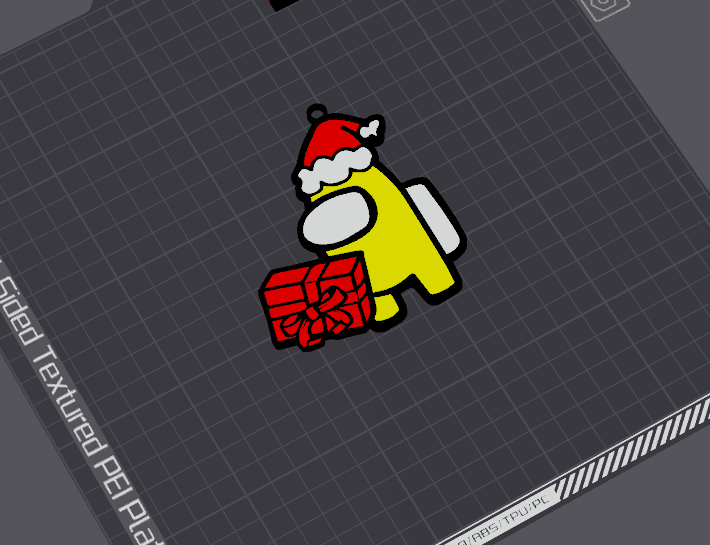 Christmas Pack: Among Us I 3d model