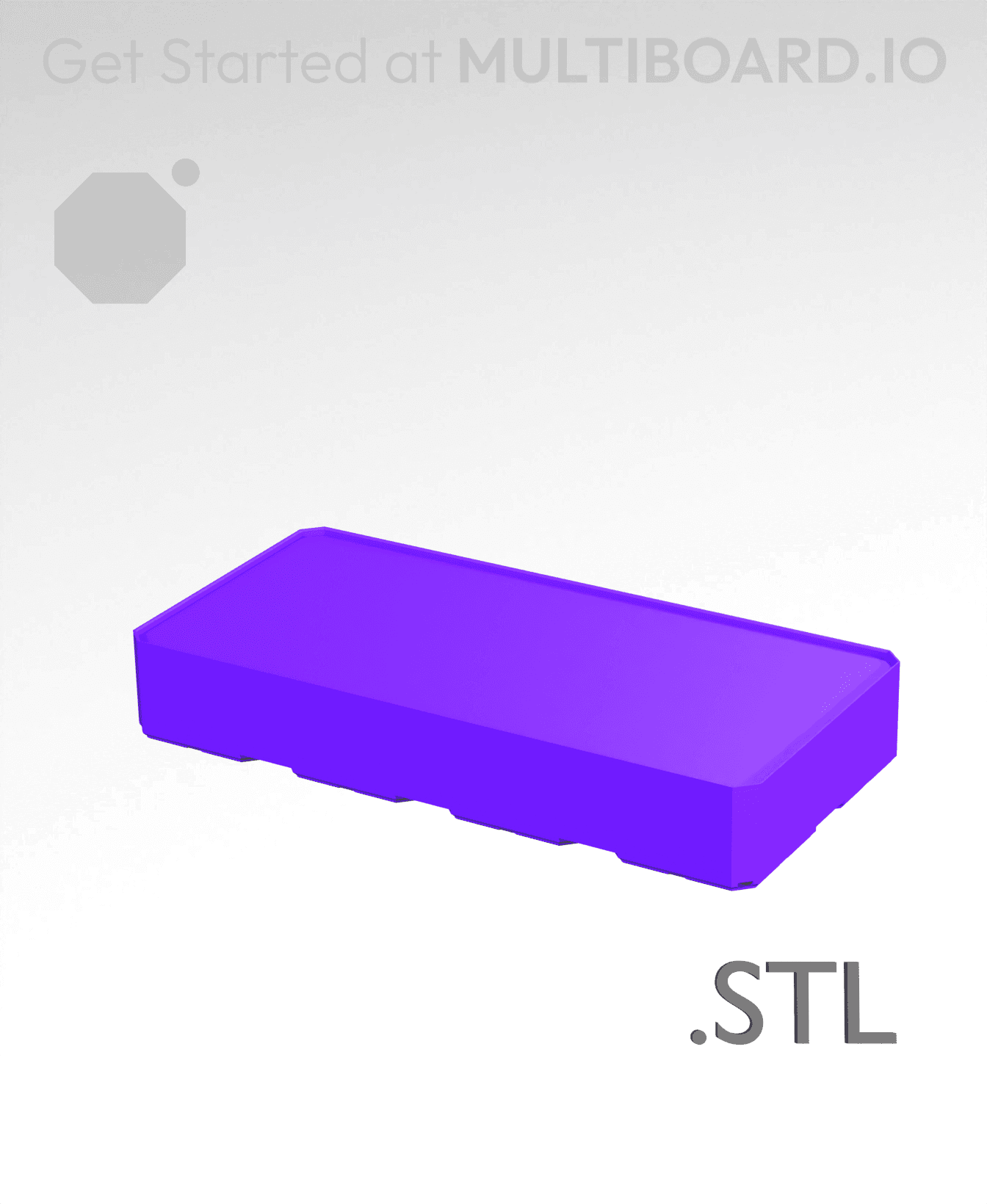 4x2x0·75 - Multibin Insert - STL Remixing File 3d model