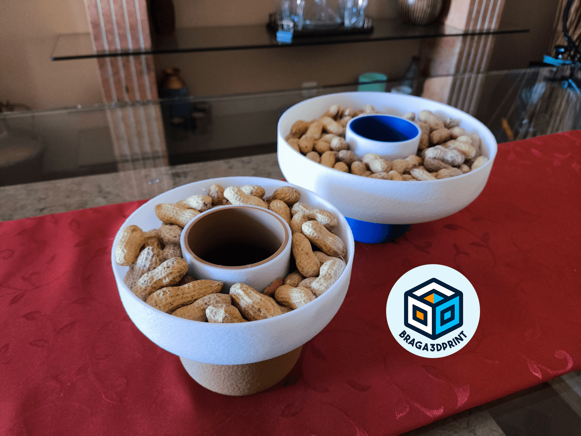 Peanut Pistachio Bowl with Disposal Compartment #1 3d model