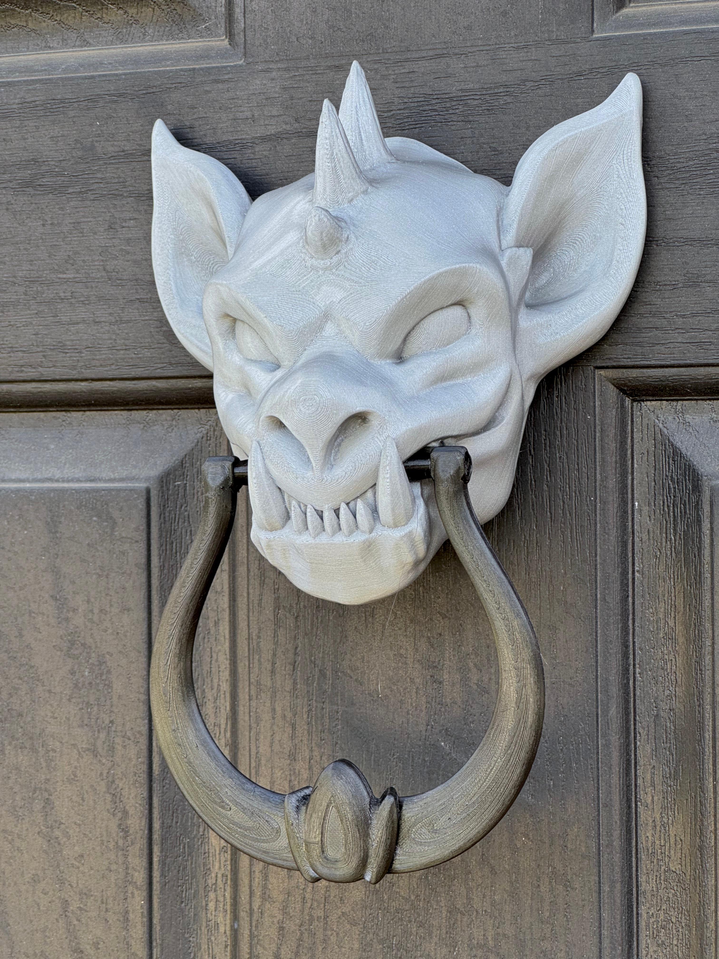 Gargoyle Door Knocker  3d model