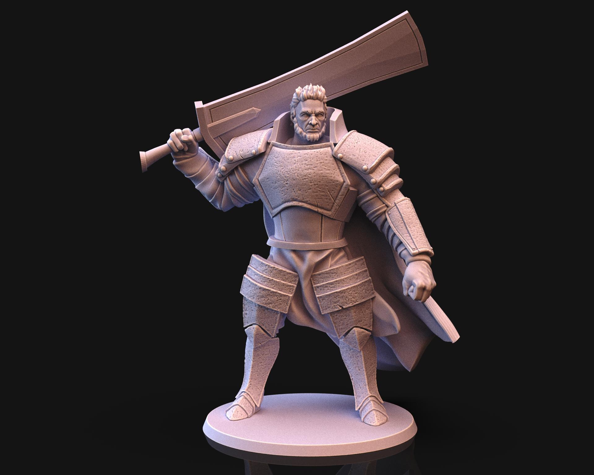 Fire Giant, 2 miniatures pack 3d model