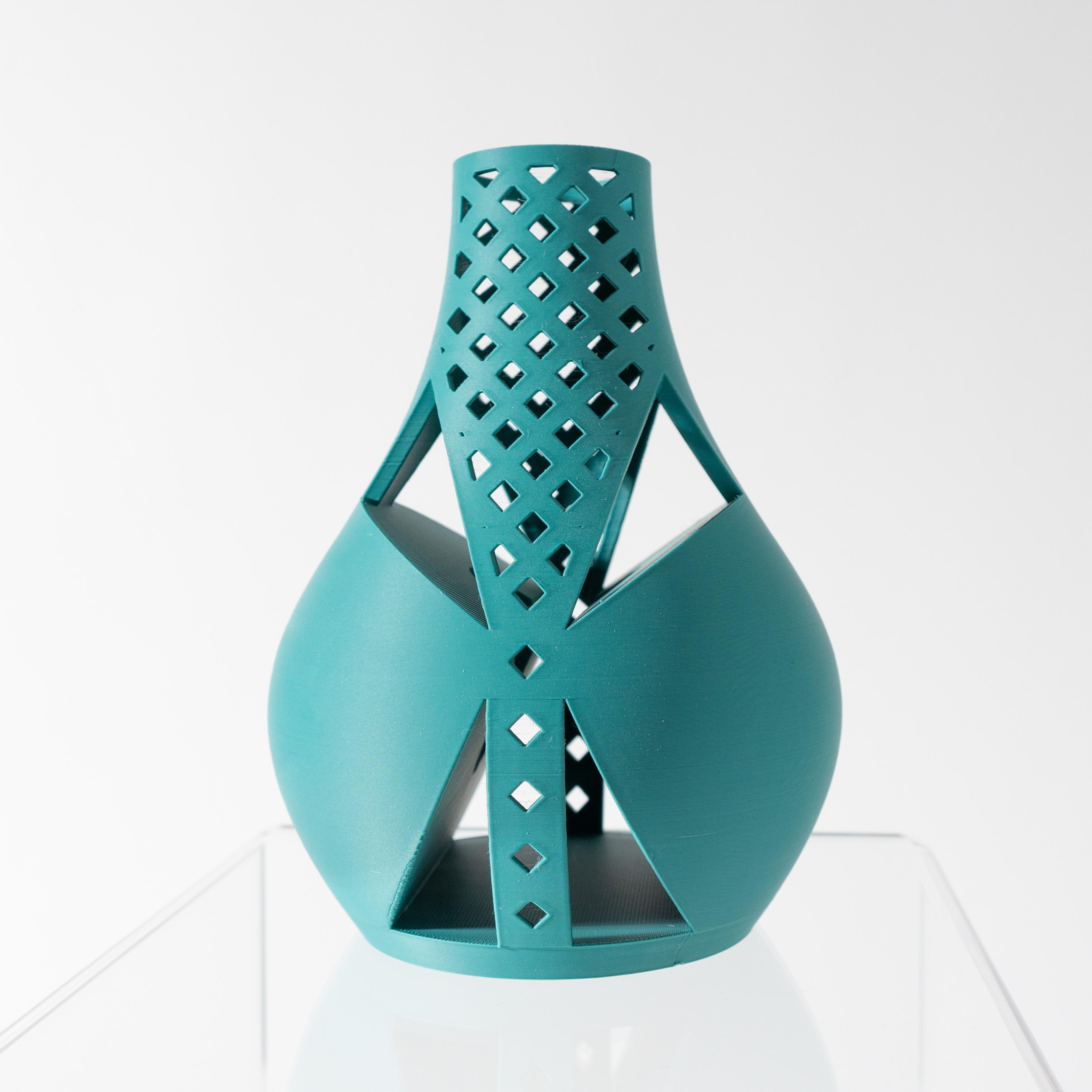 The Arin Vase, Modern and Unique Home Decor for Dried and Preserved Flower Arrangement  | STL File 3d model