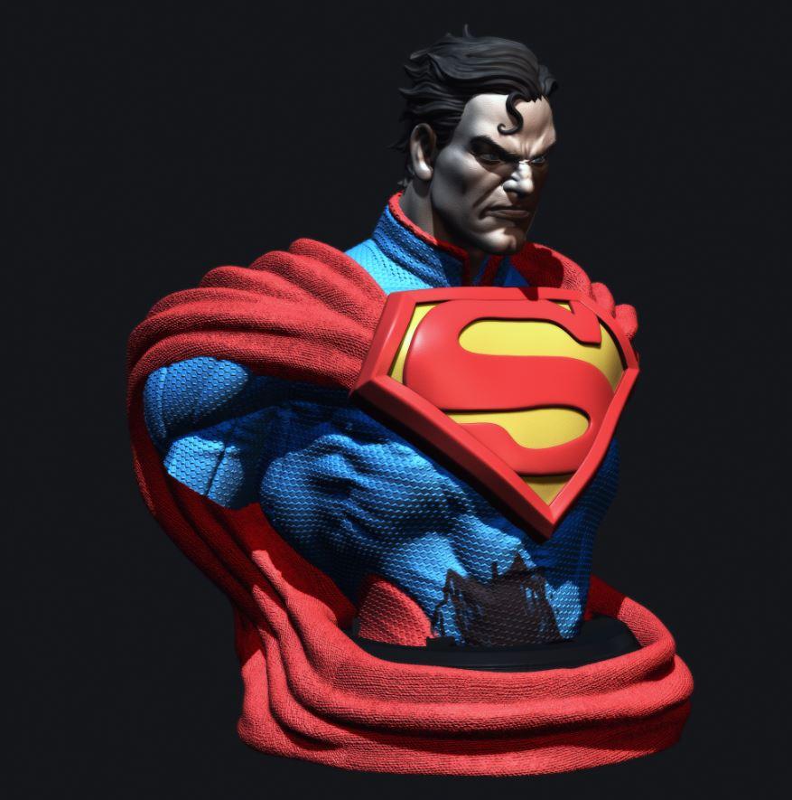 Bust Superman kills The Joker Injustice League STL for 3d printing by CG Pyro fanarts  3d model