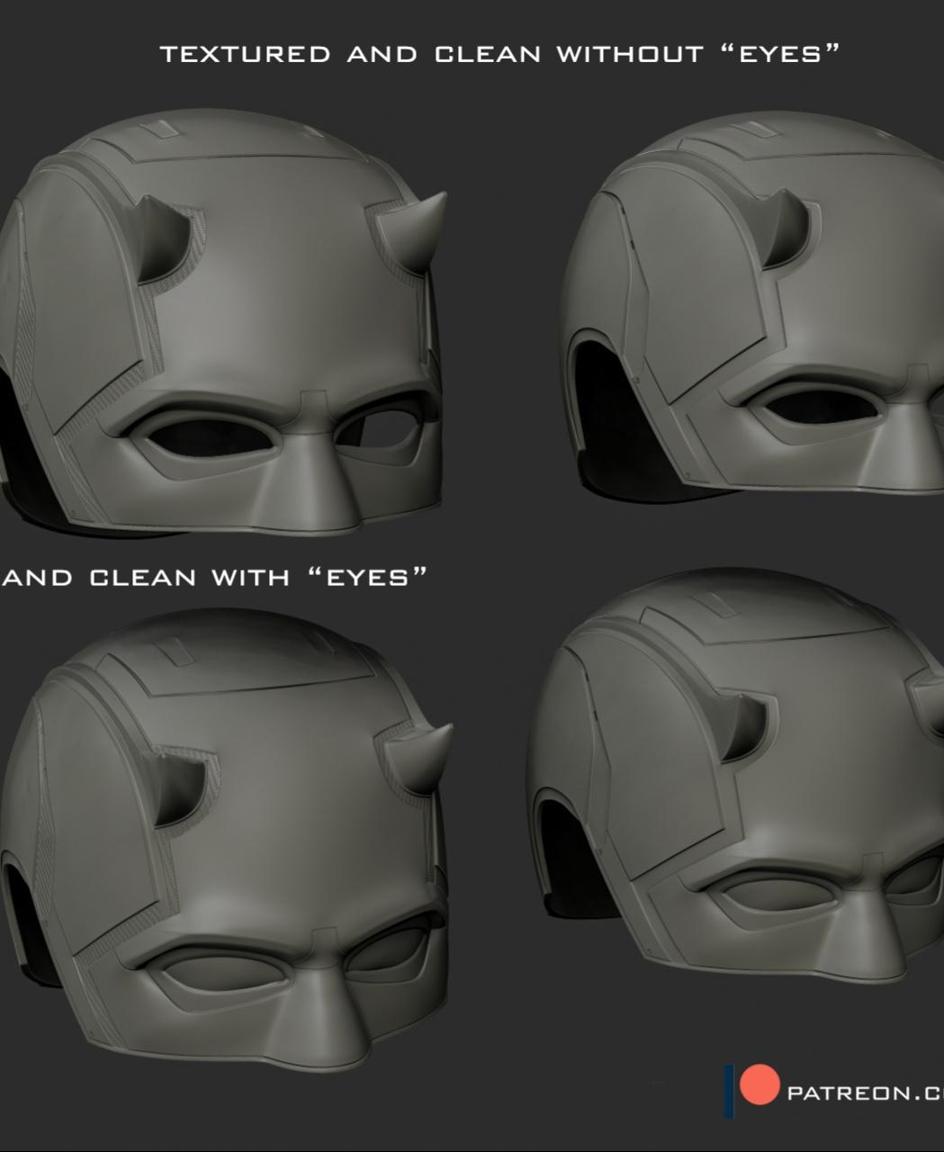 Daredevil cowl 3d model