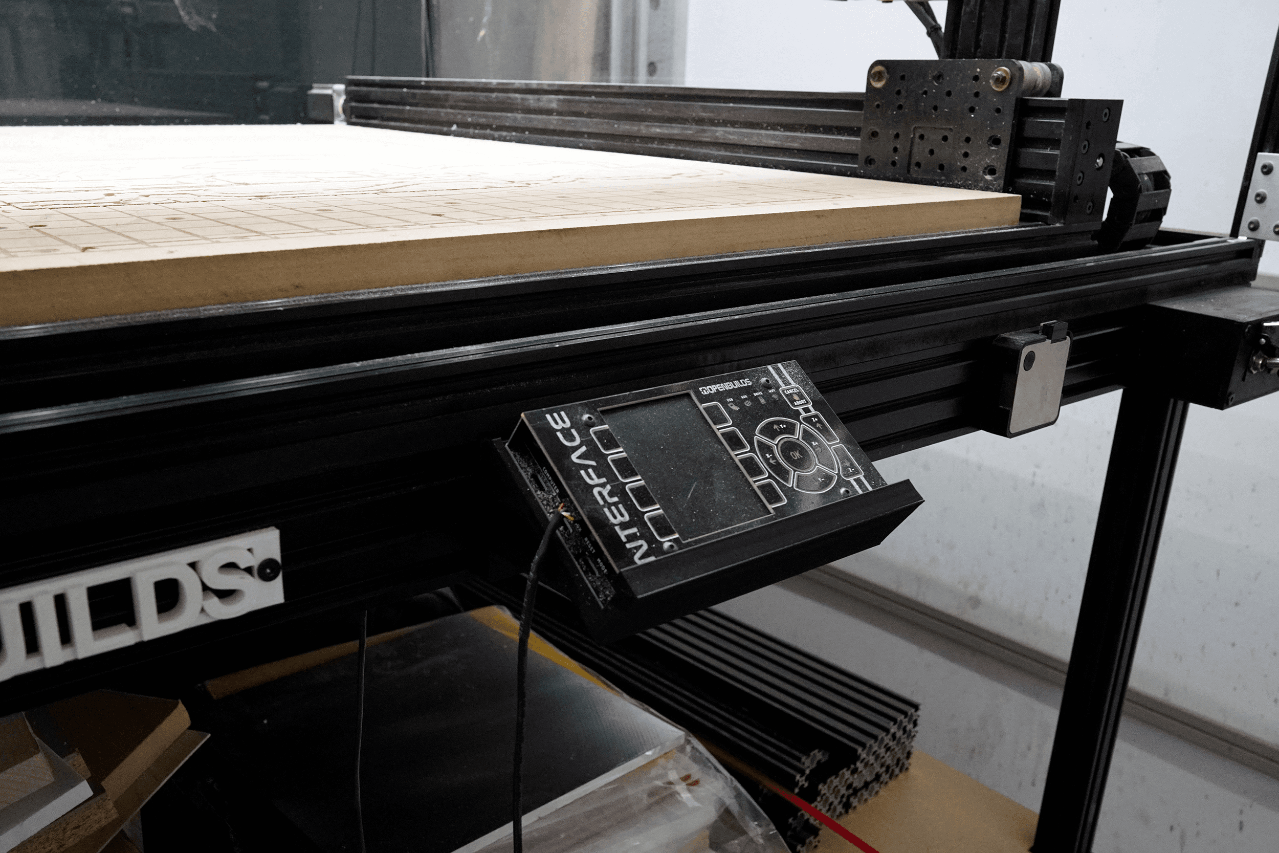 OpenBuilds Interface Holder - Interface holder attached to the router - 3d model