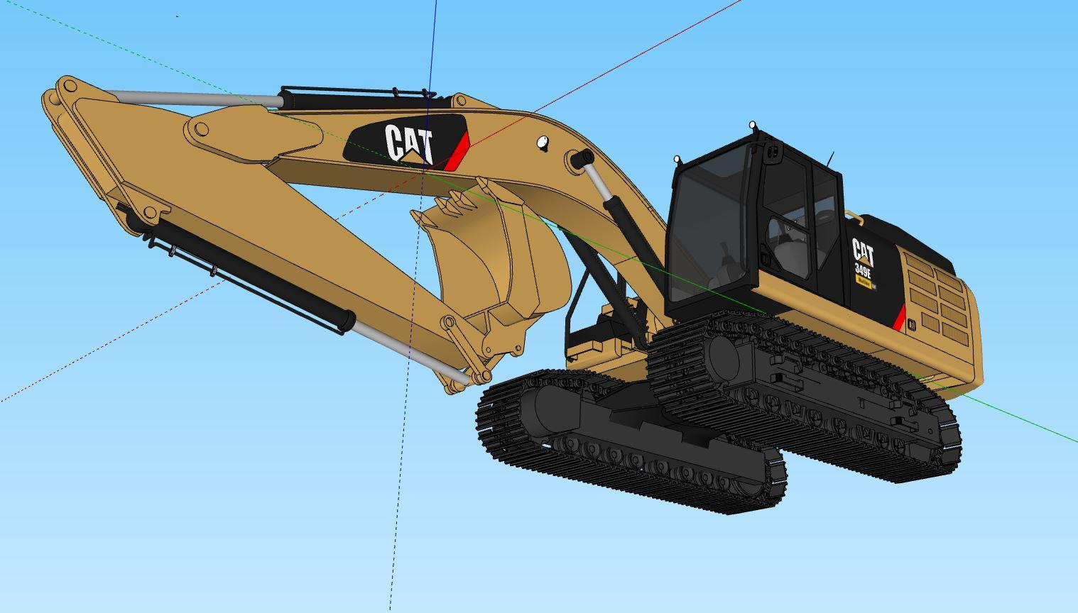 ESCAVADEIRA HIDRÁULICA 349 3d model