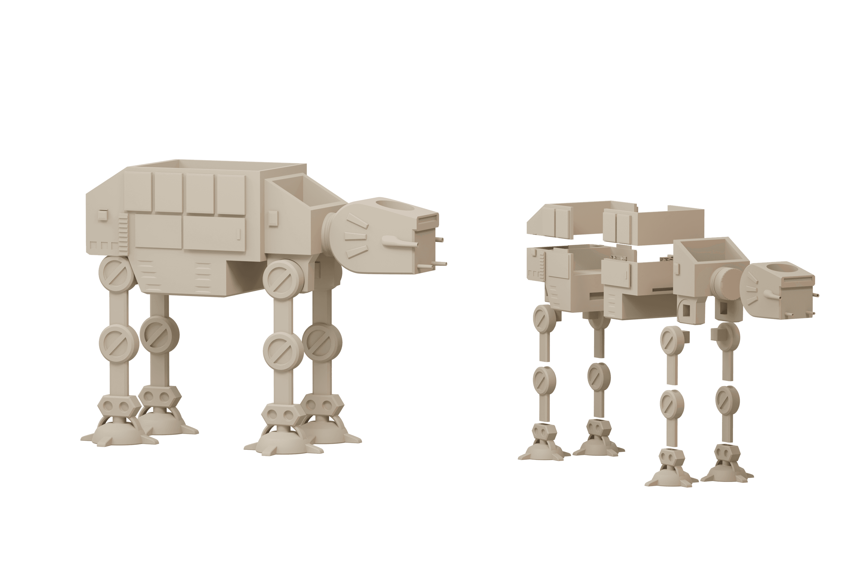 AT-AT Walker Chair Caddy 3d model