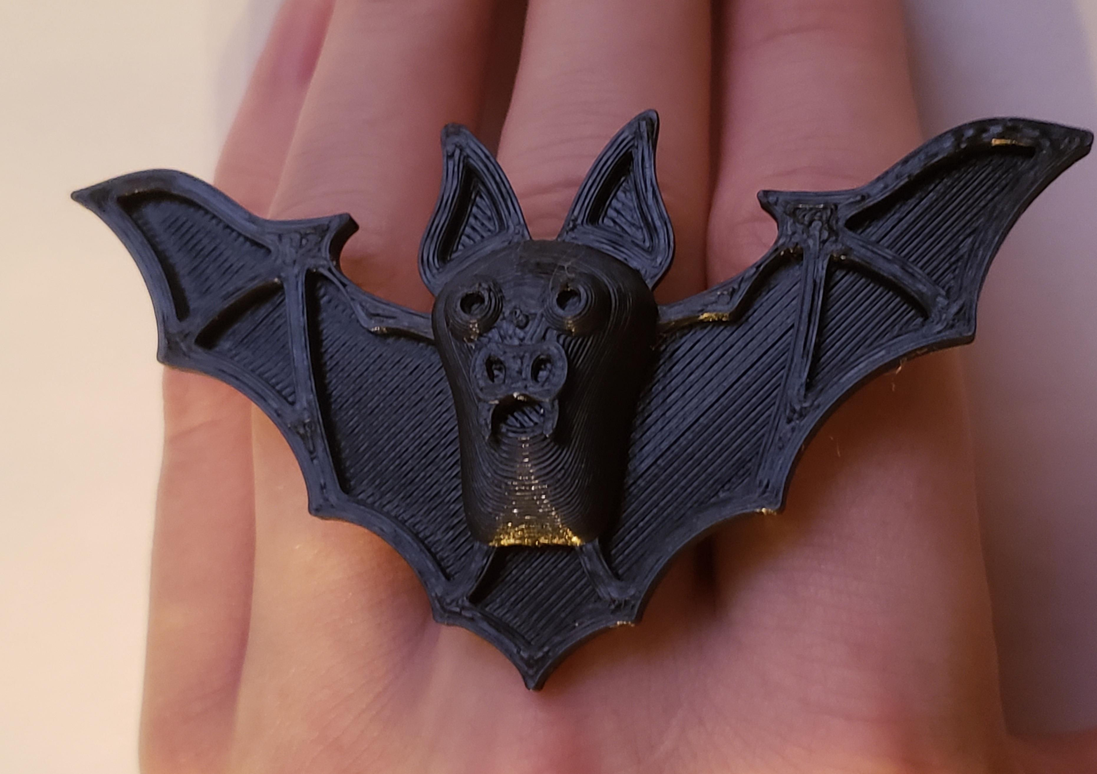 Bat Rings For Halloween 3d model